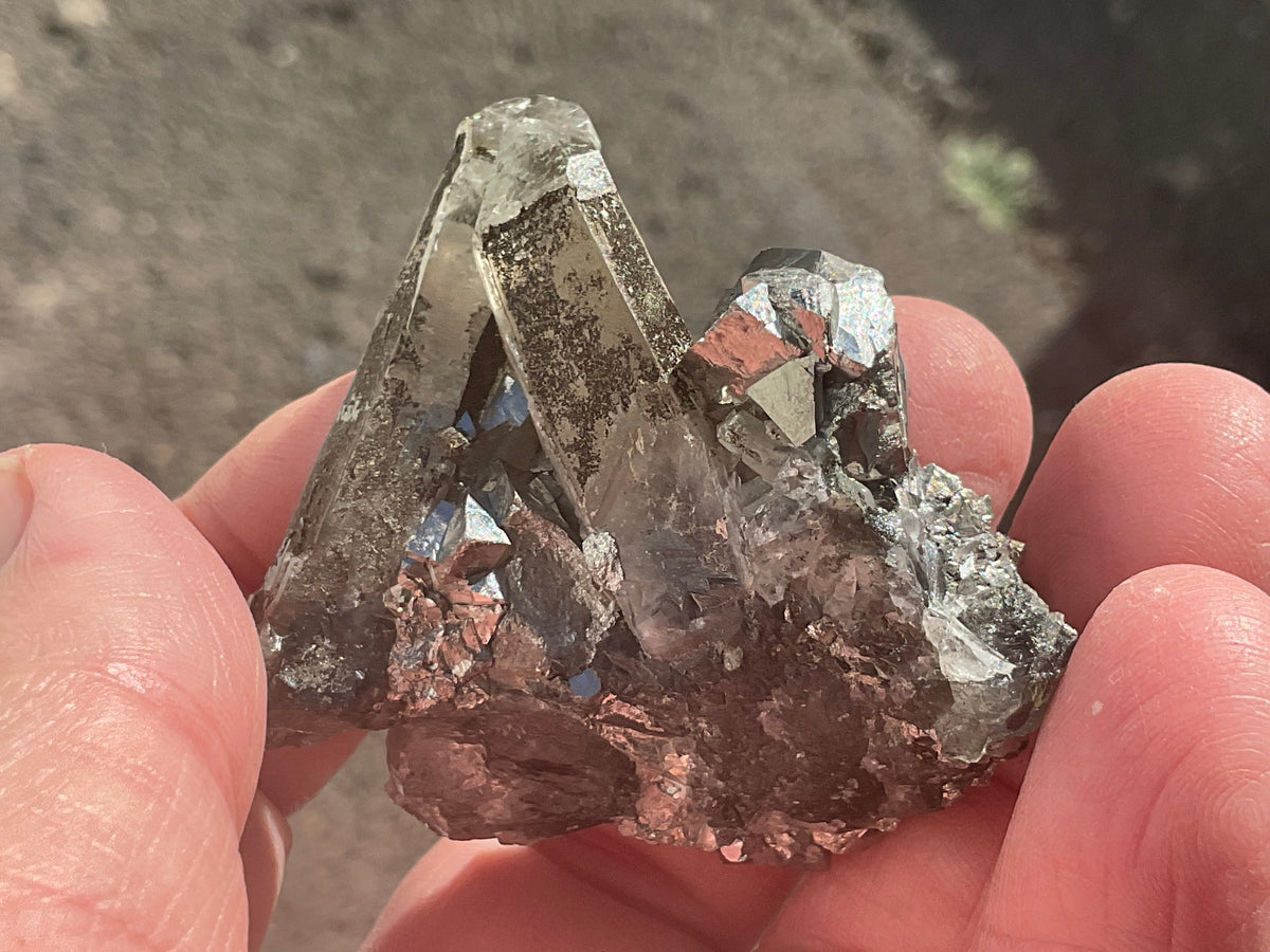 56g Quartz, Calcite and Arsenopyrite Specimen 3A