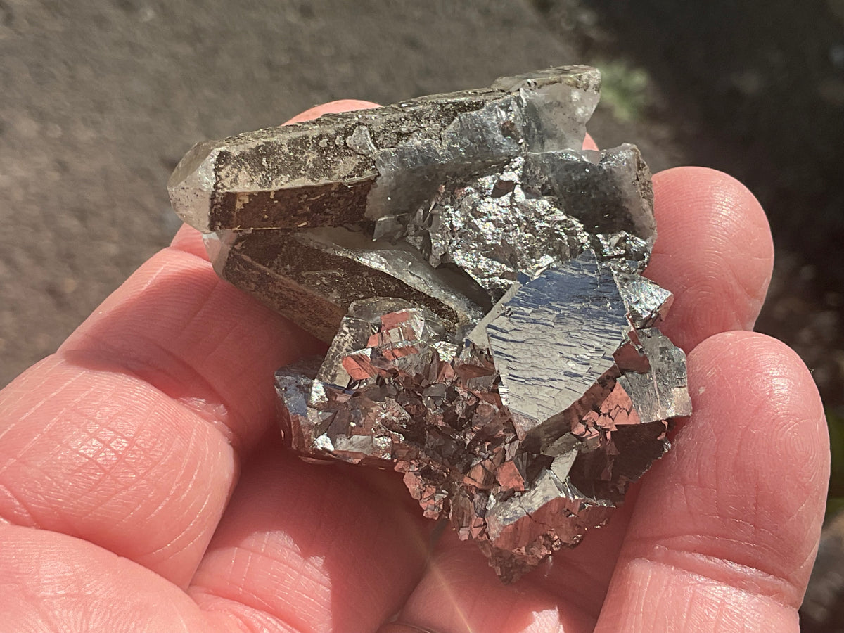 56g Quartz, Calcite and Arsenopyrite Specimen 3A
