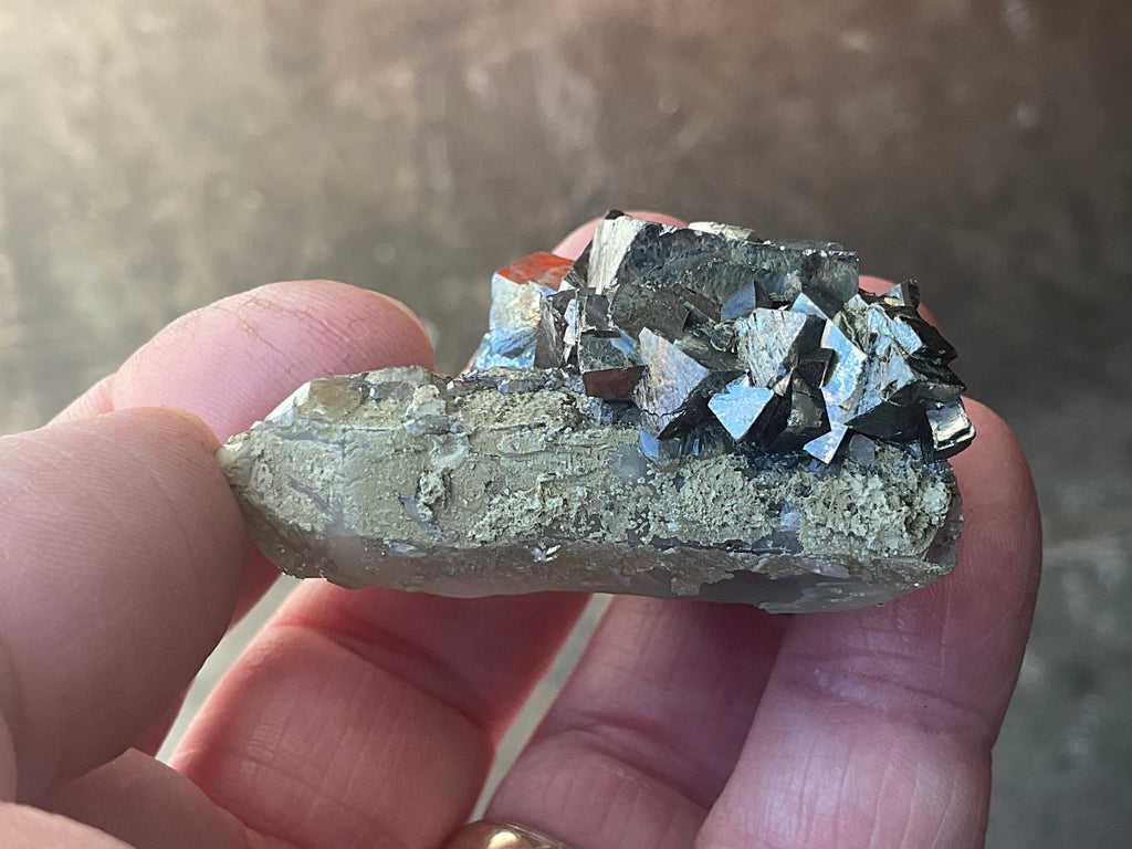 67g Quartz, Calcite and Arsenopyrite Specimen 3B