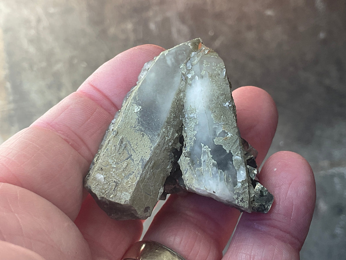67g Quartz, Calcite and Arsenopyrite Specimen 3B