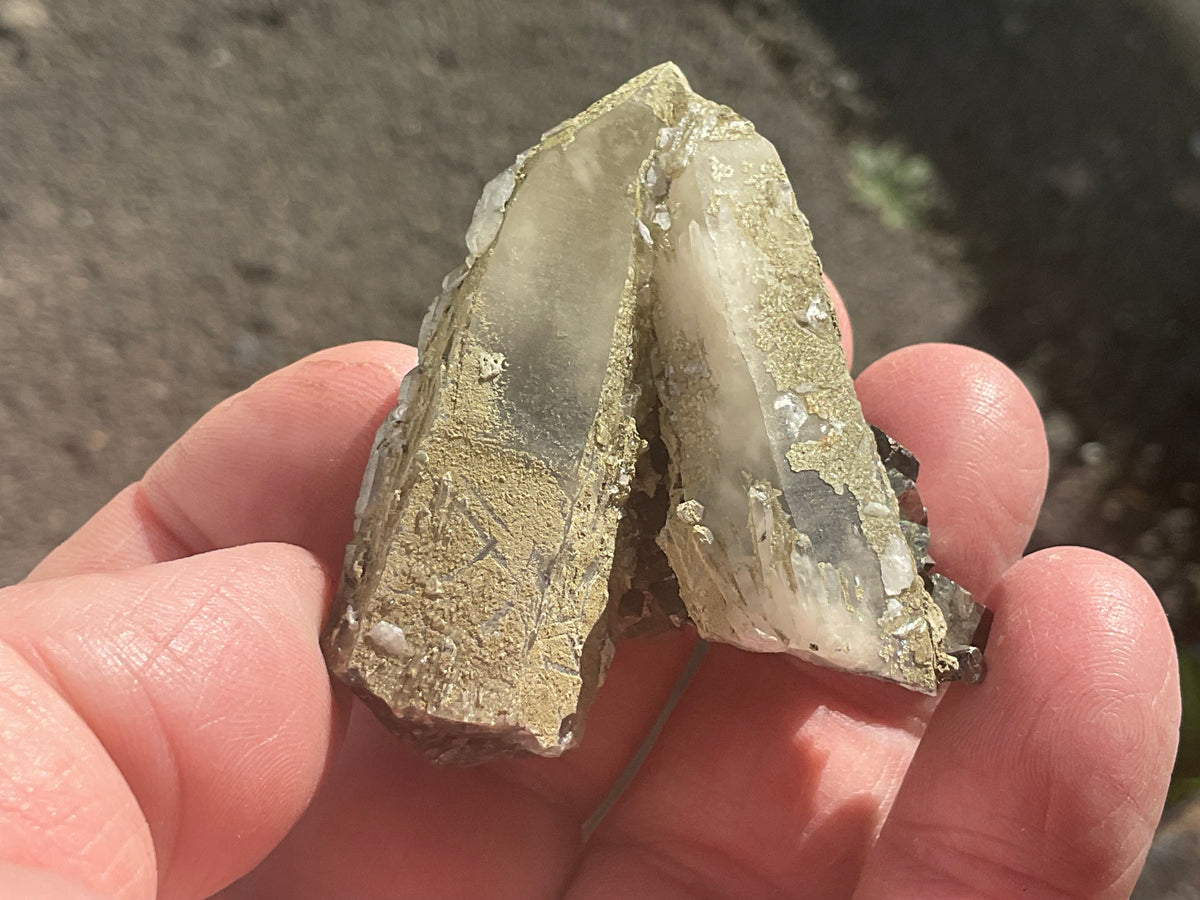 67g Quartz, Calcite and Arsenopyrite Specimen 3B