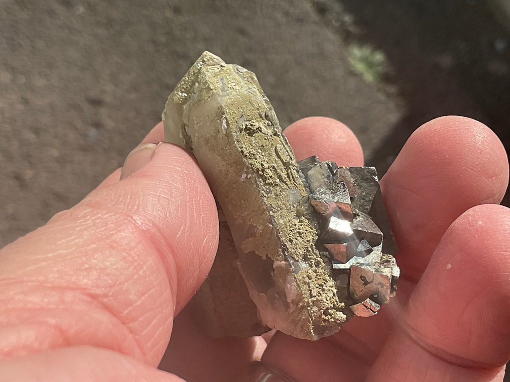 67g Quartz, Calcite and Arsenopyrite Specimen 3B