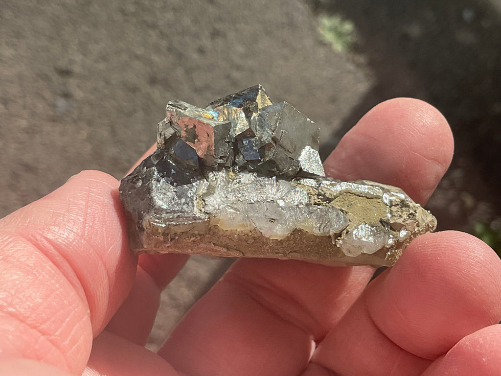67g Quartz, Calcite and Arsenopyrite Specimen 3B