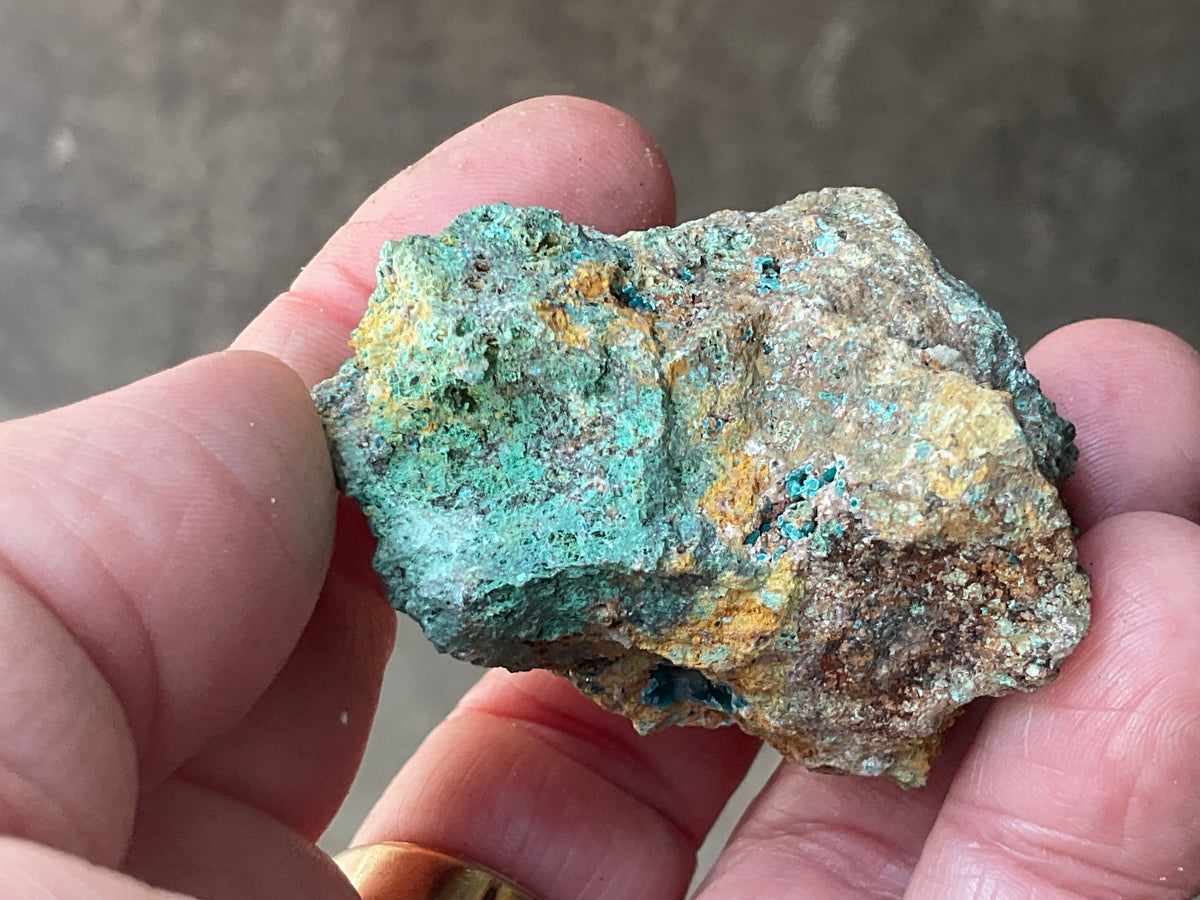 82g Hemimorphite with Rosasite from The Jervois Mine, Northern Territory, Australia