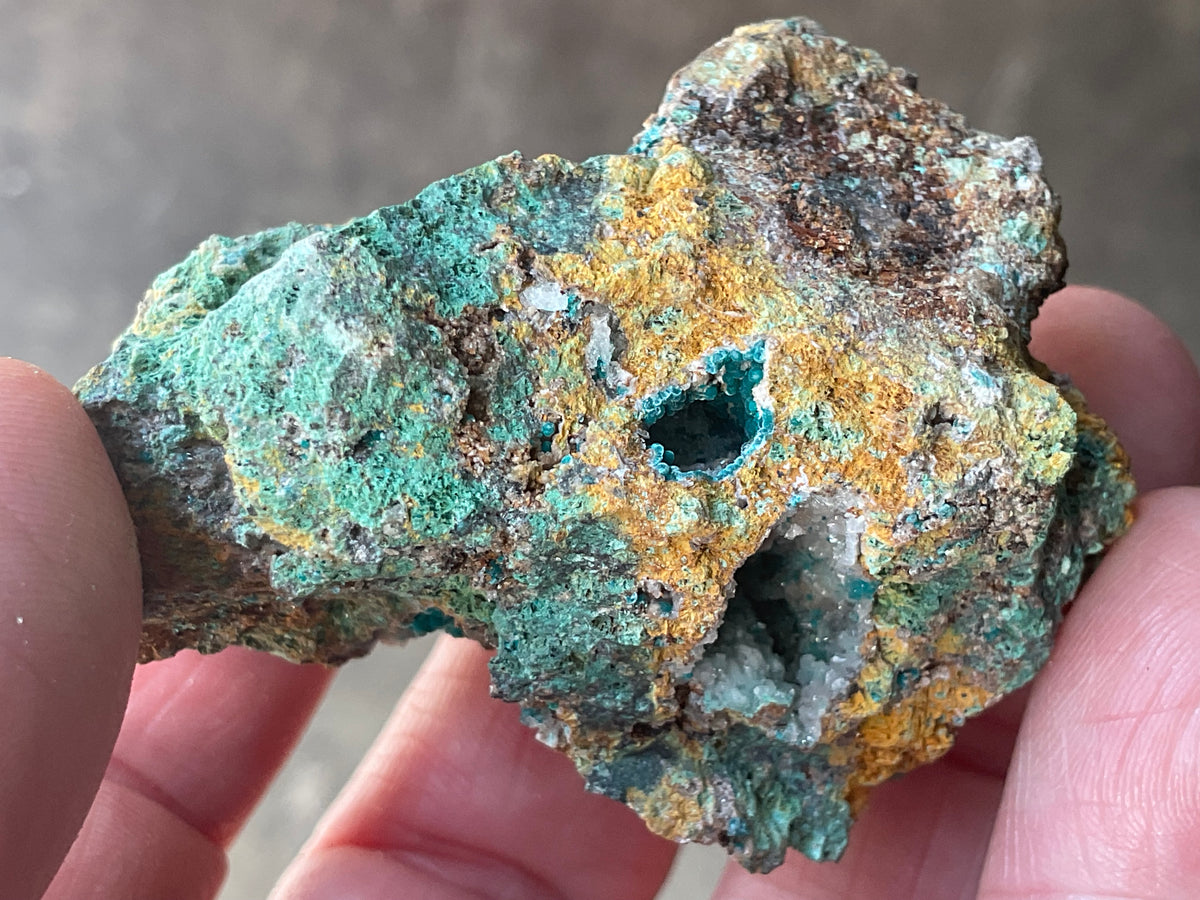 82g Hemimorphite with Rosasite from The Jervois Mine, Northern Territory, Australia