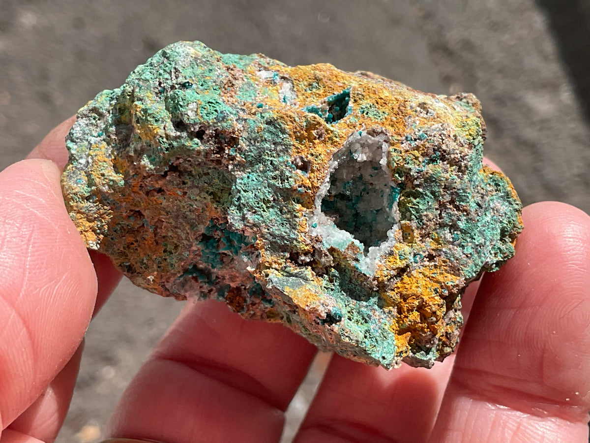 82g Hemimorphite with Rosasite from The Jervois Mine, Northern Territory, Australia