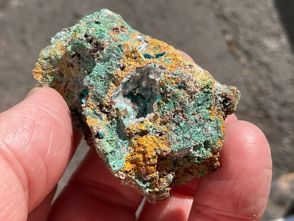 82g Hemimorphite with Rosasite from The Jervois Mine, Northern Territory, Australia