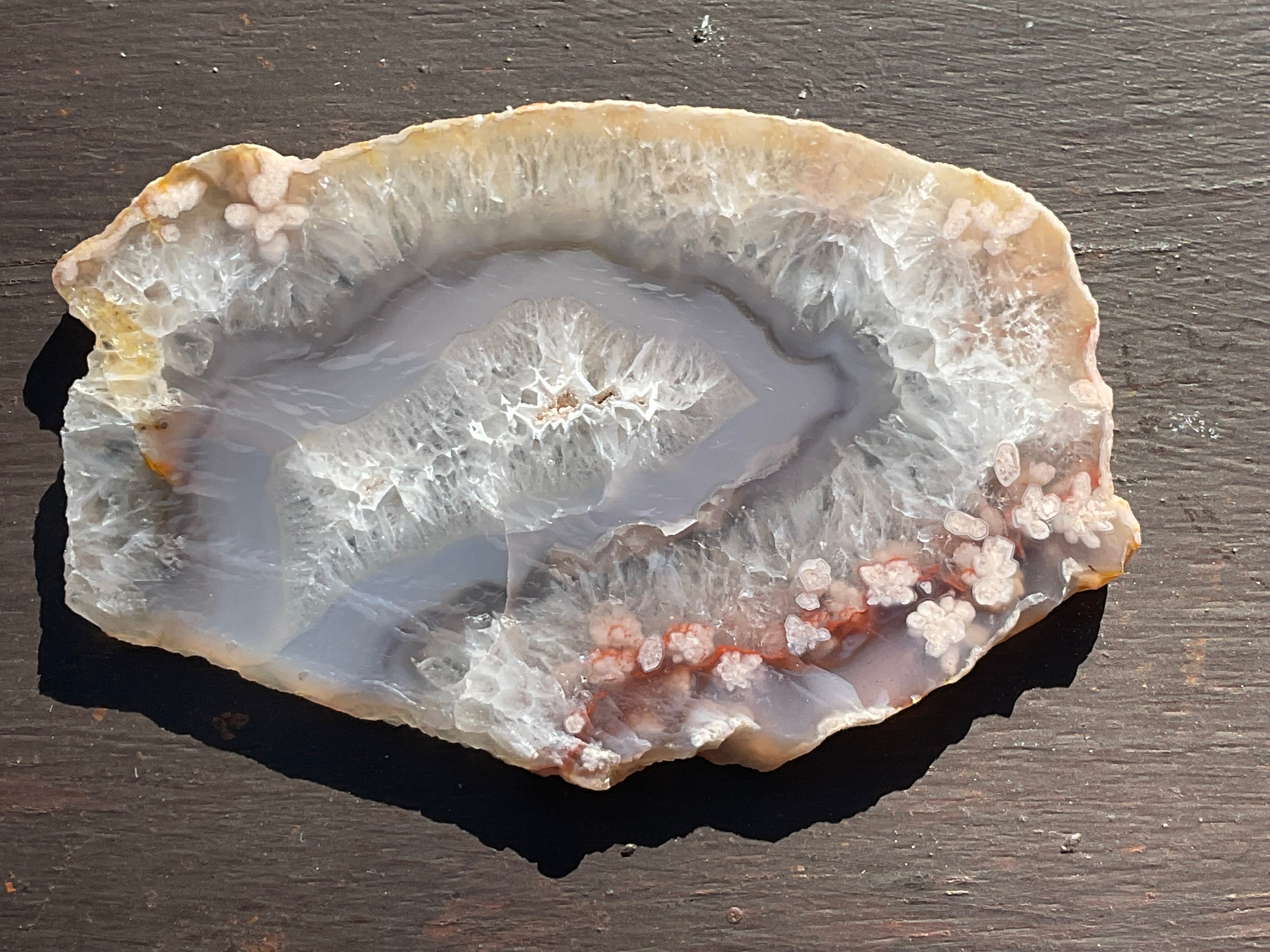 81g Flower Agate Polished Slab 1B