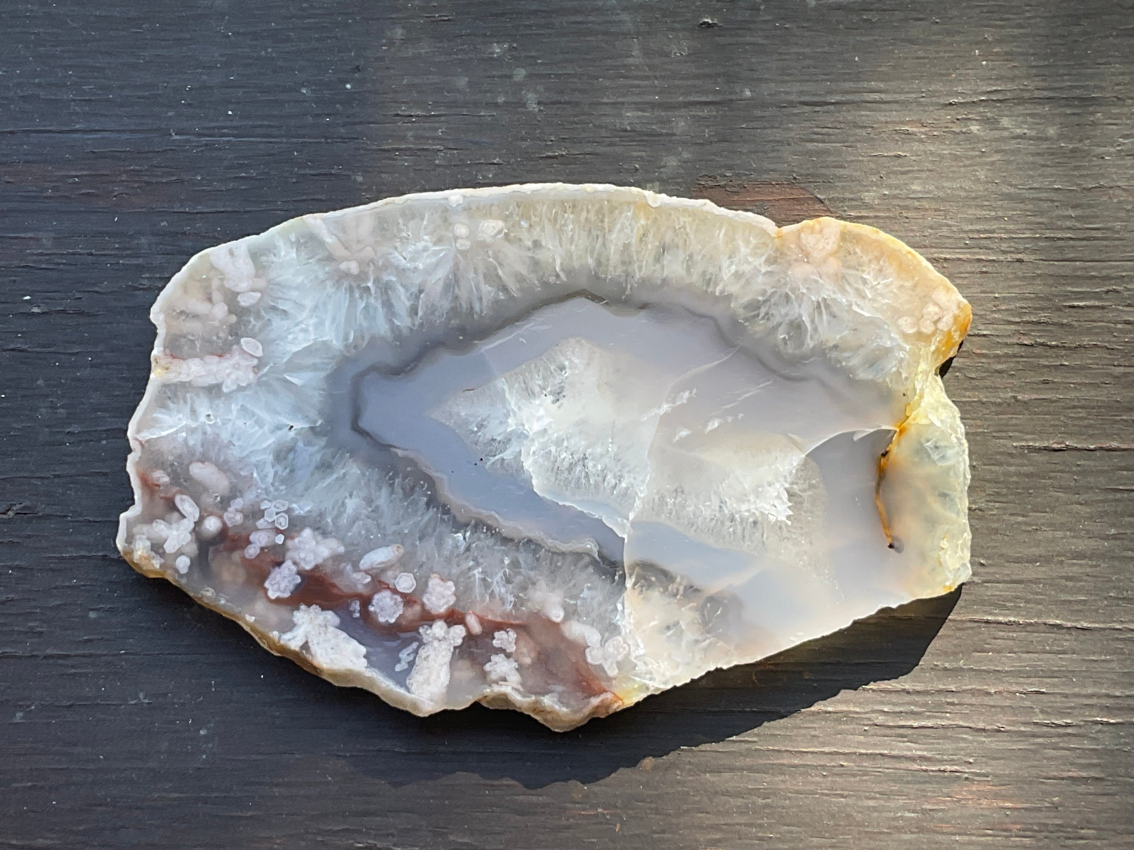 81g Flower Agate Polished Slab 1B