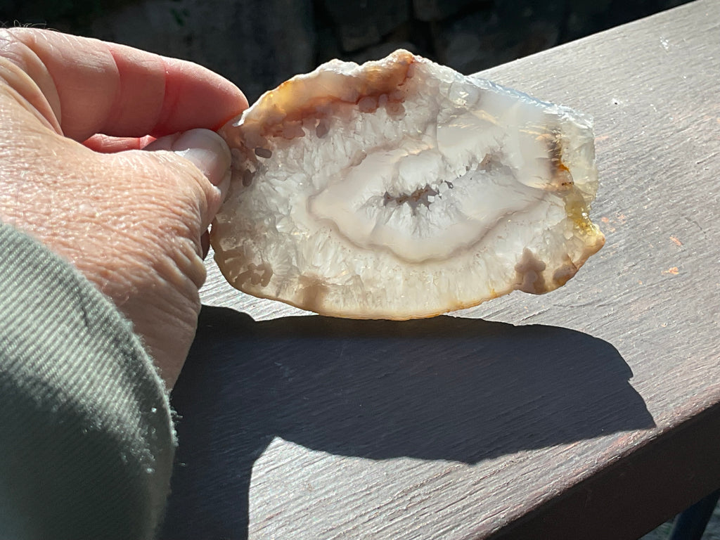 81g Flower Agate Polished Slab 1B