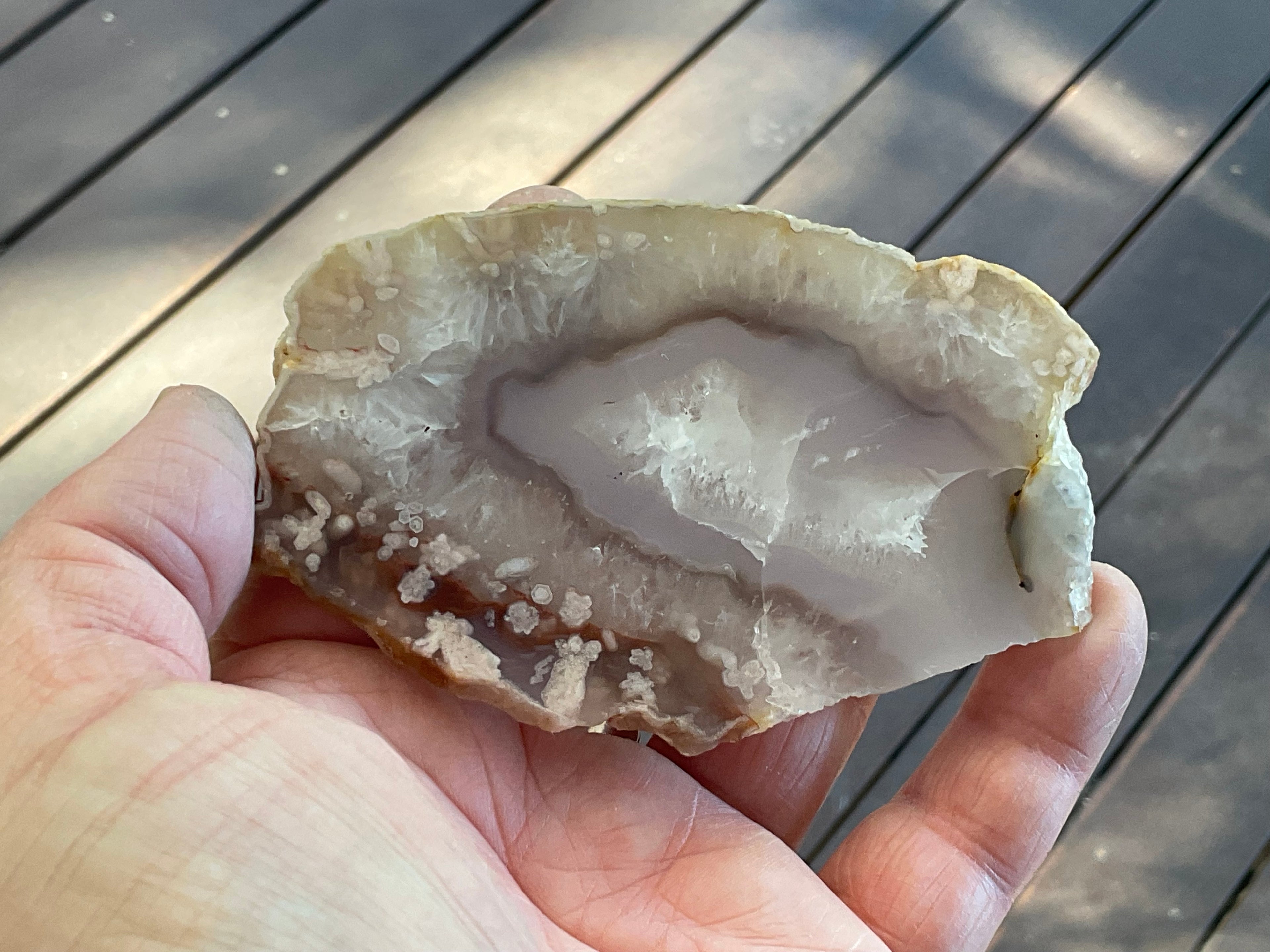 81g Flower Agate Polished Slab 1B