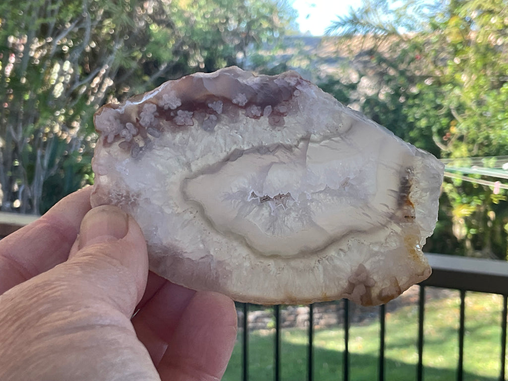 81g Flower Agate Polished Slab 1B