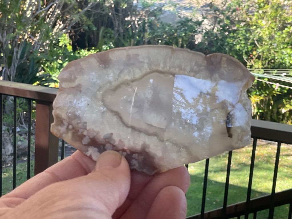 81g Flower Agate Polished Slab 1B