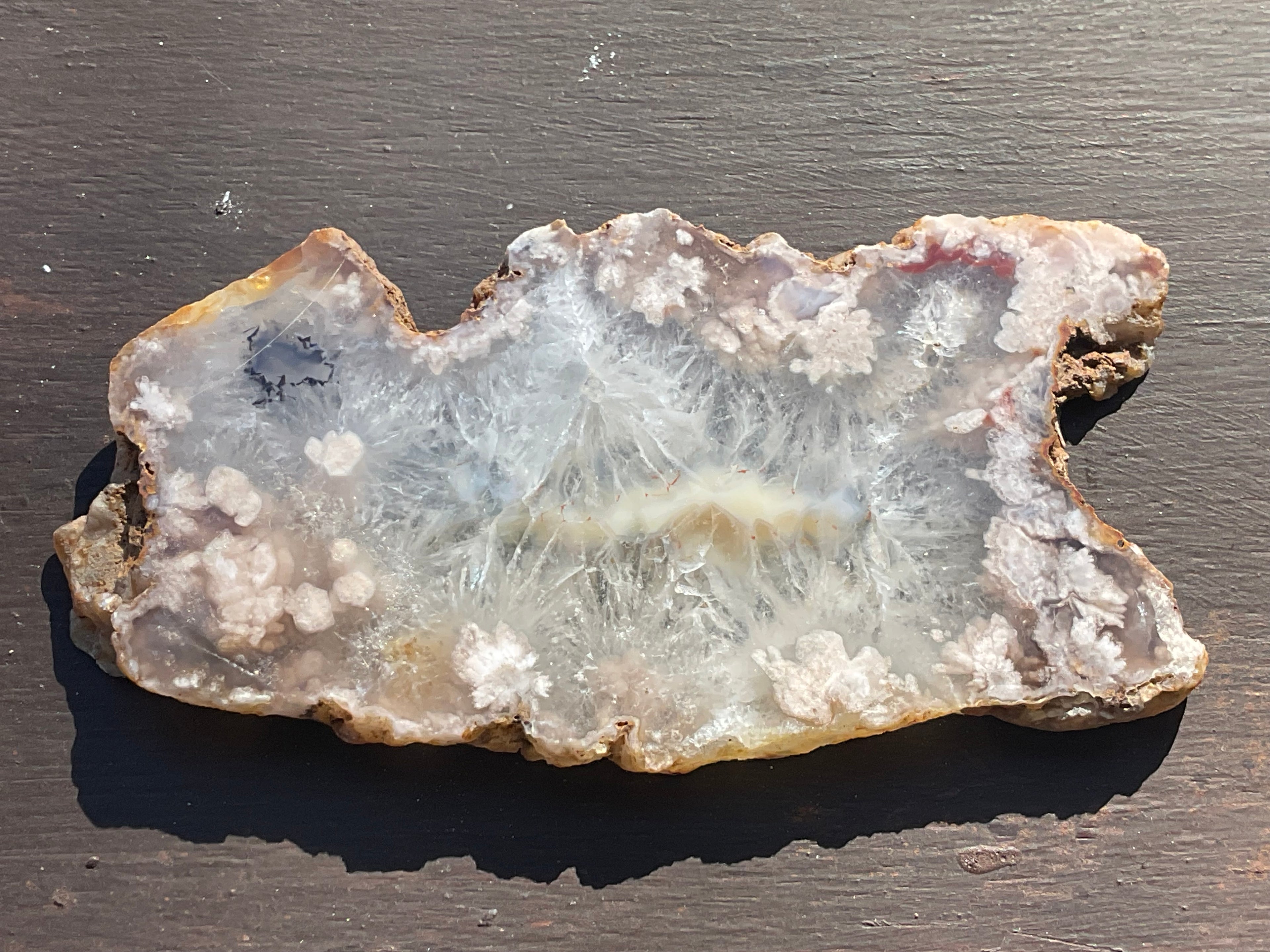 108g Flower Agate Polished Slab 1C