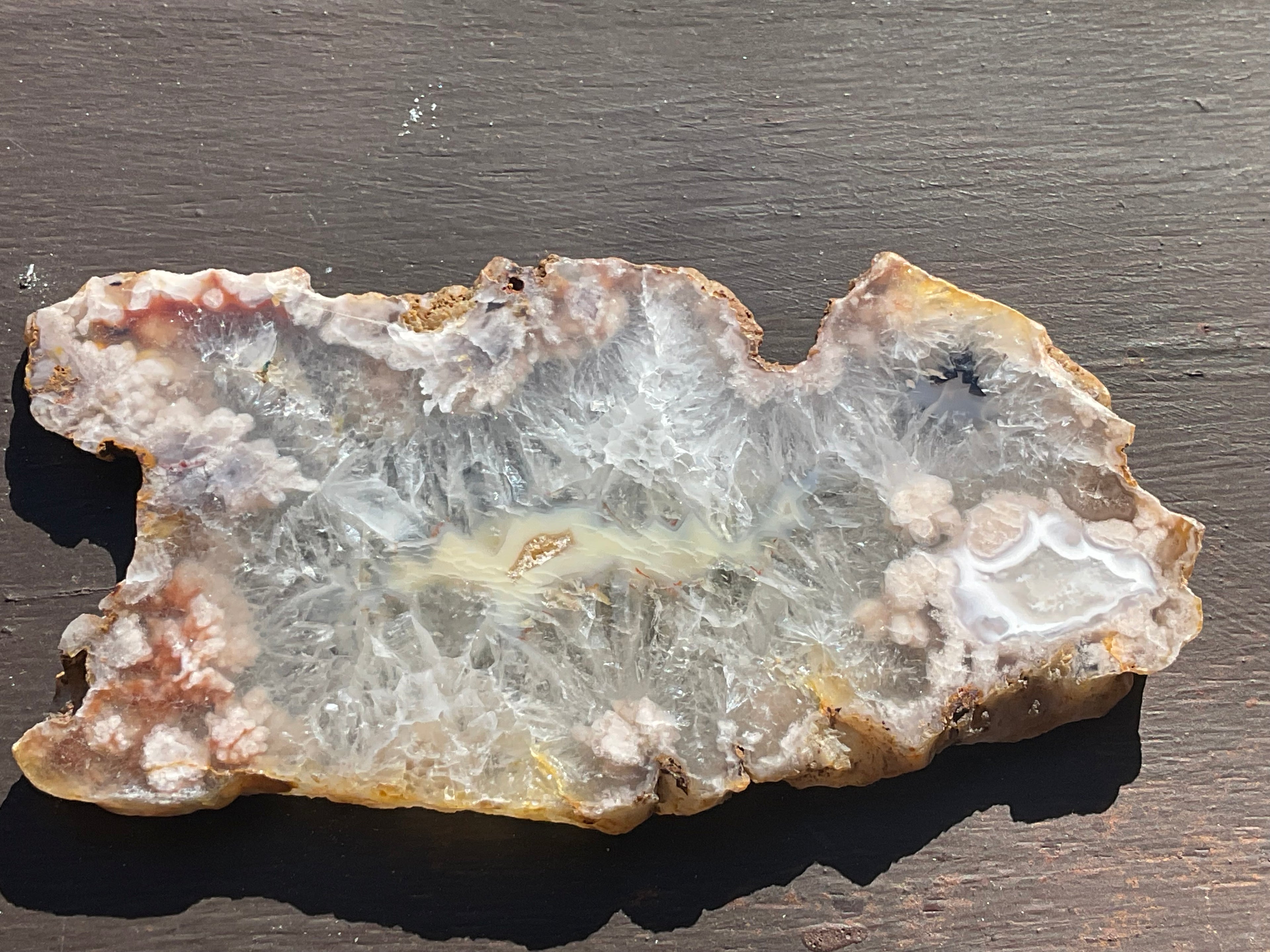 108g Flower Agate Polished Slab 1C
