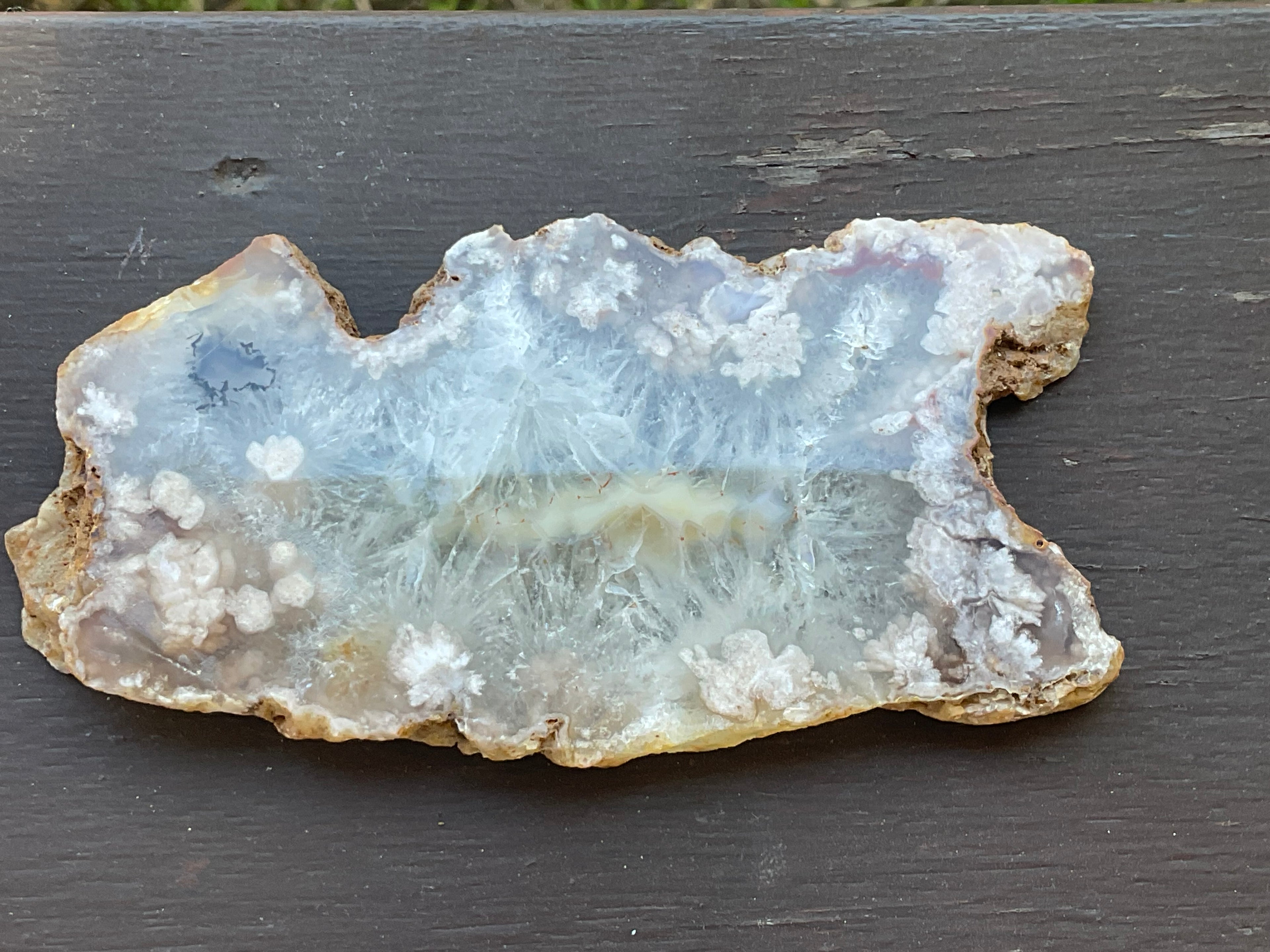 108g Flower Agate Polished Slab 1C