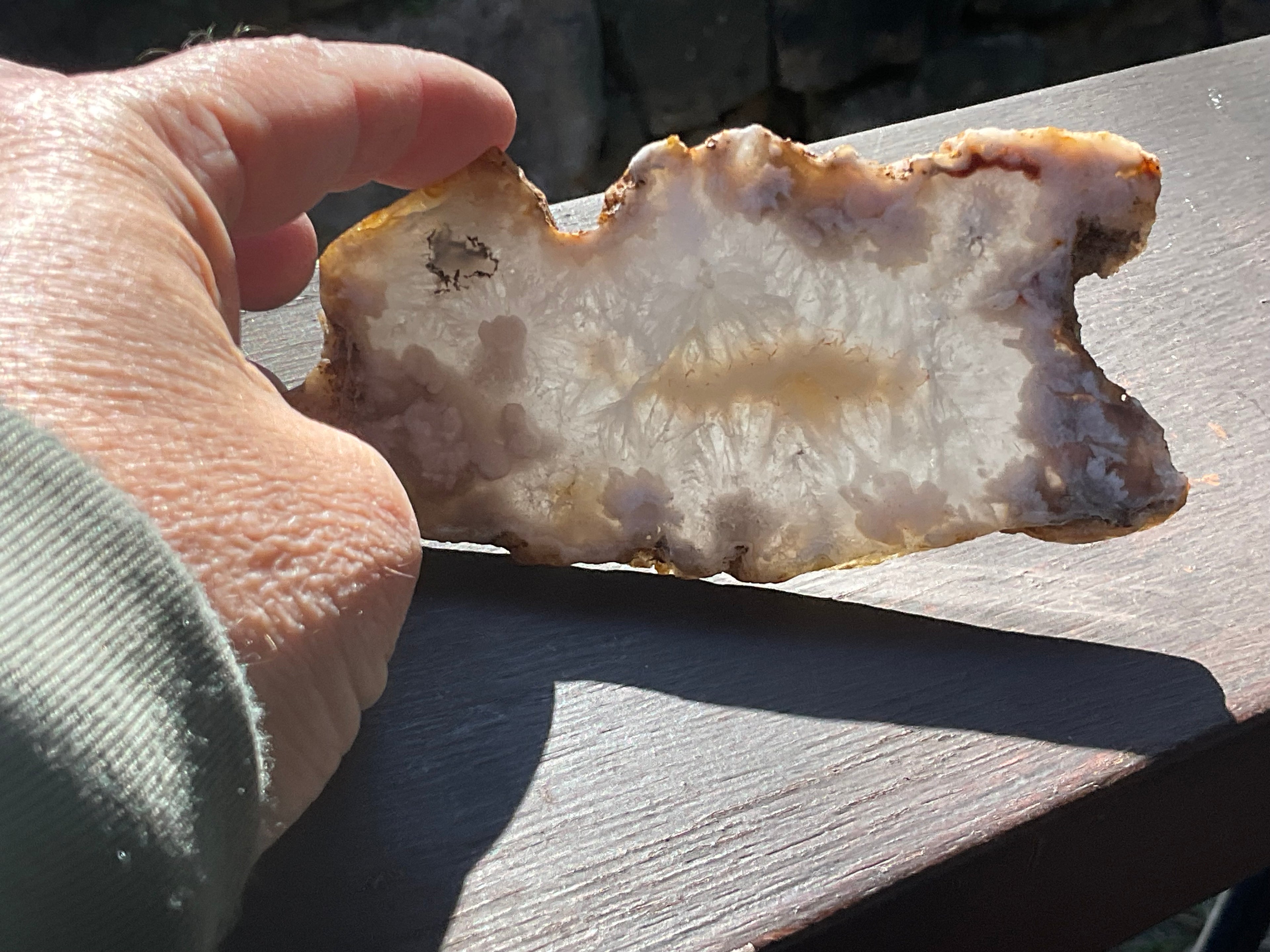 108g Flower Agate Polished Slab 1C