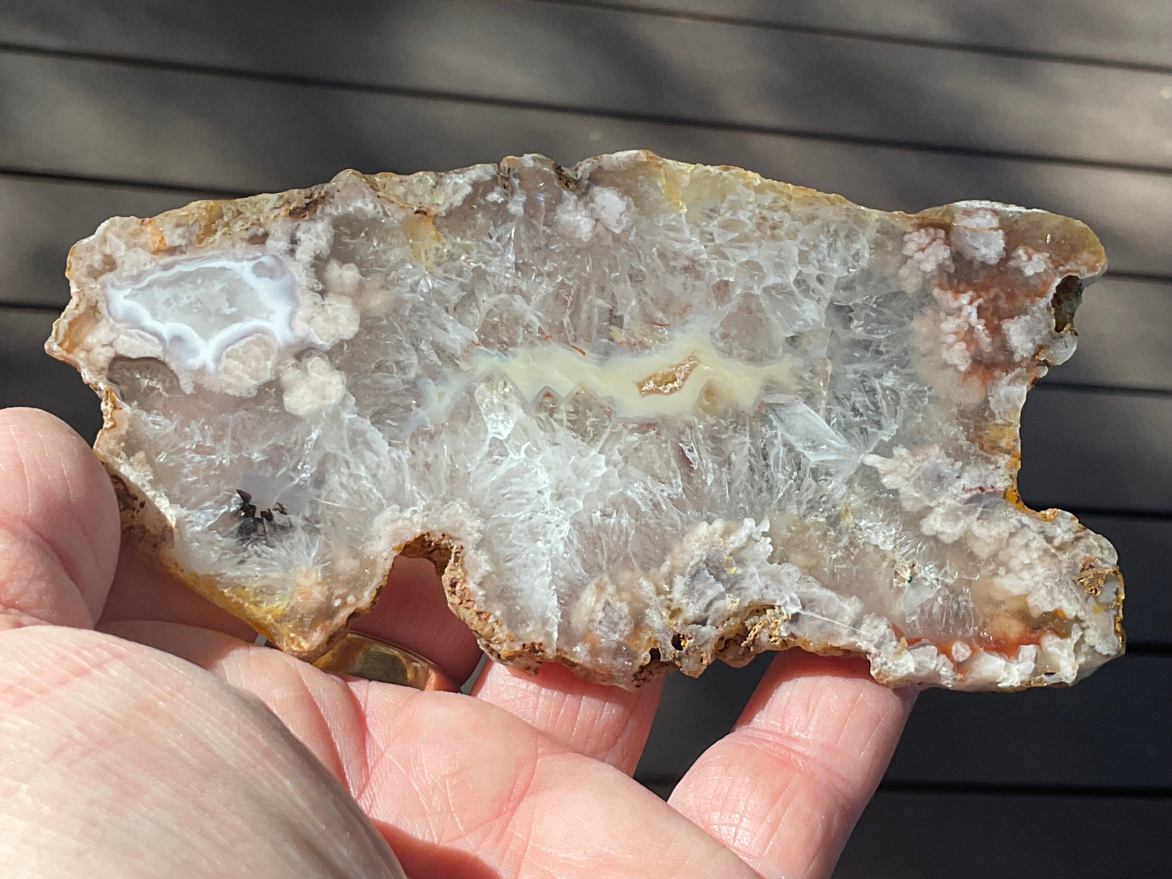 108g Flower Agate Polished Slab 1C