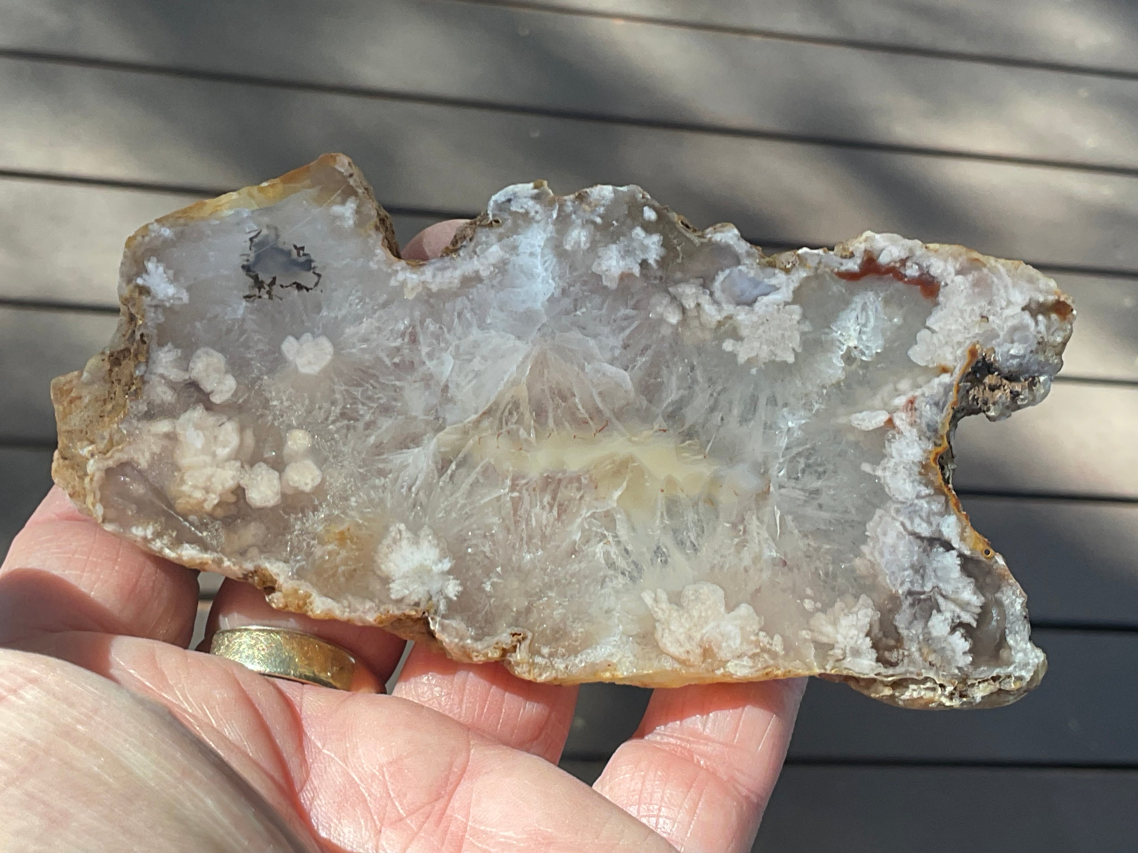 108g Flower Agate Polished Slab 1C