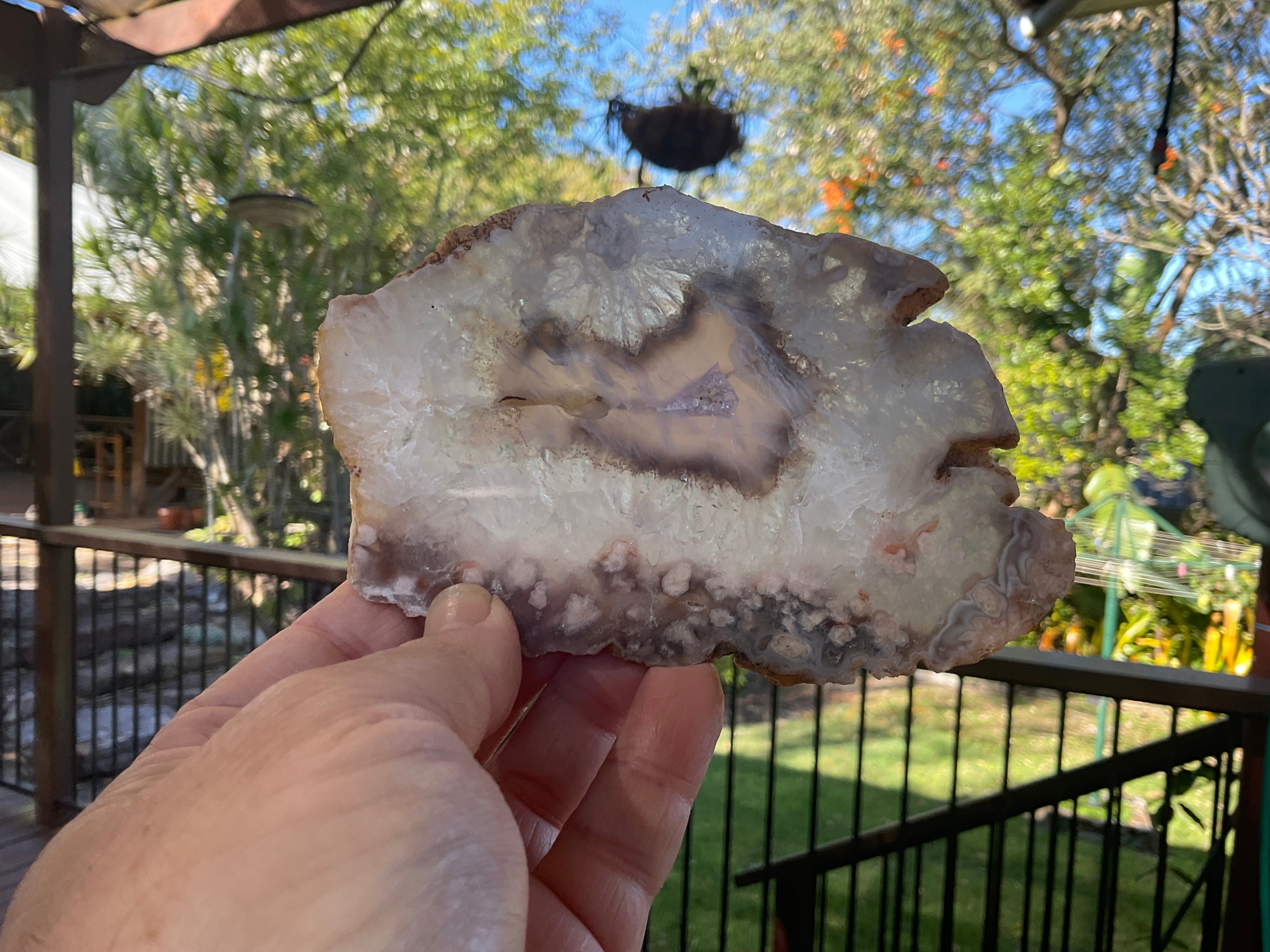 149g Flower Agate Polished Slab 2B