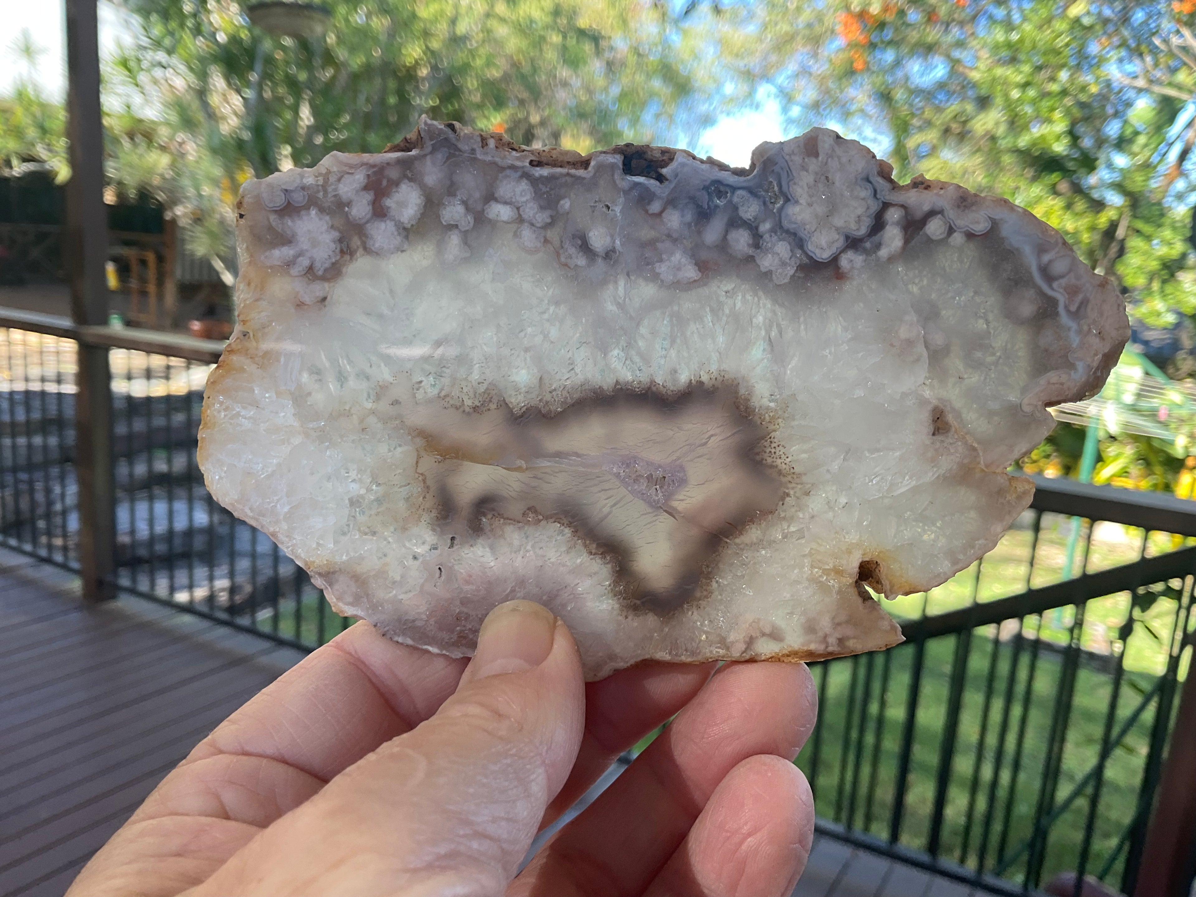 149g Flower Agate Polished Slab 2B