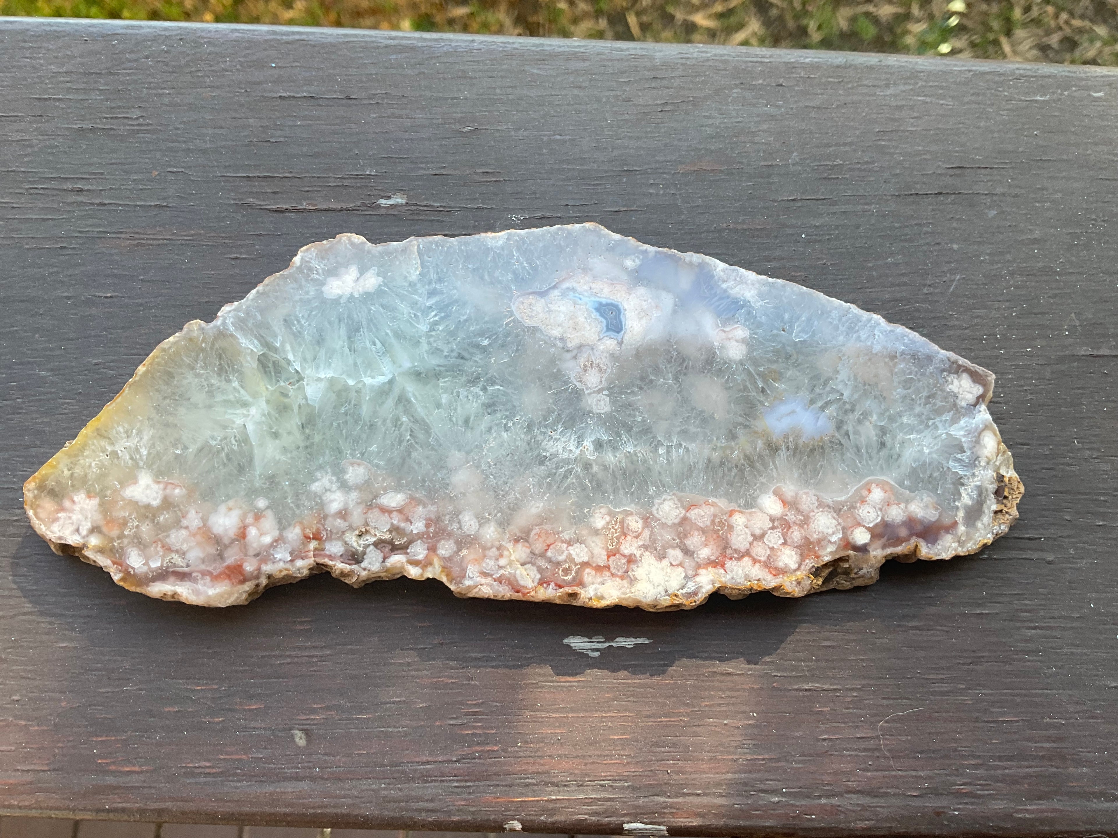 152g Flower Agate Polished Slab 3A