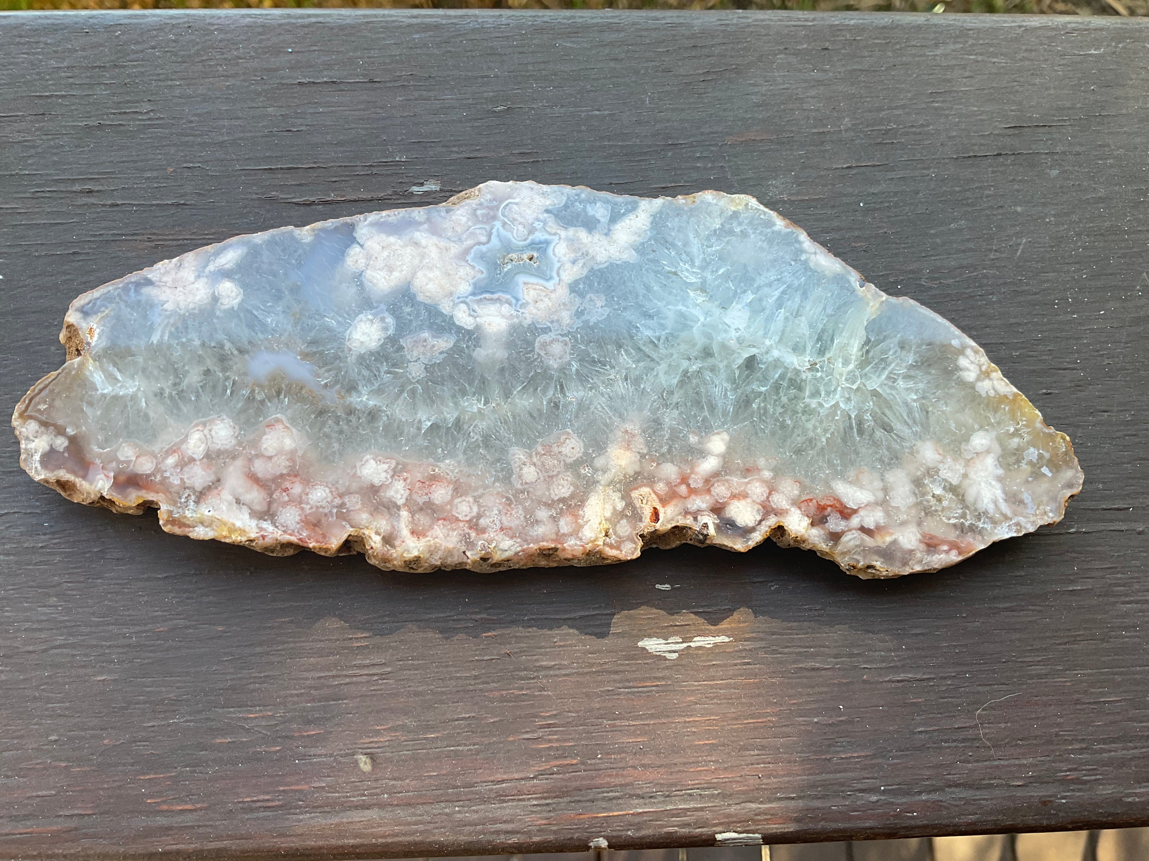 152g Flower Agate Polished Slab 3A