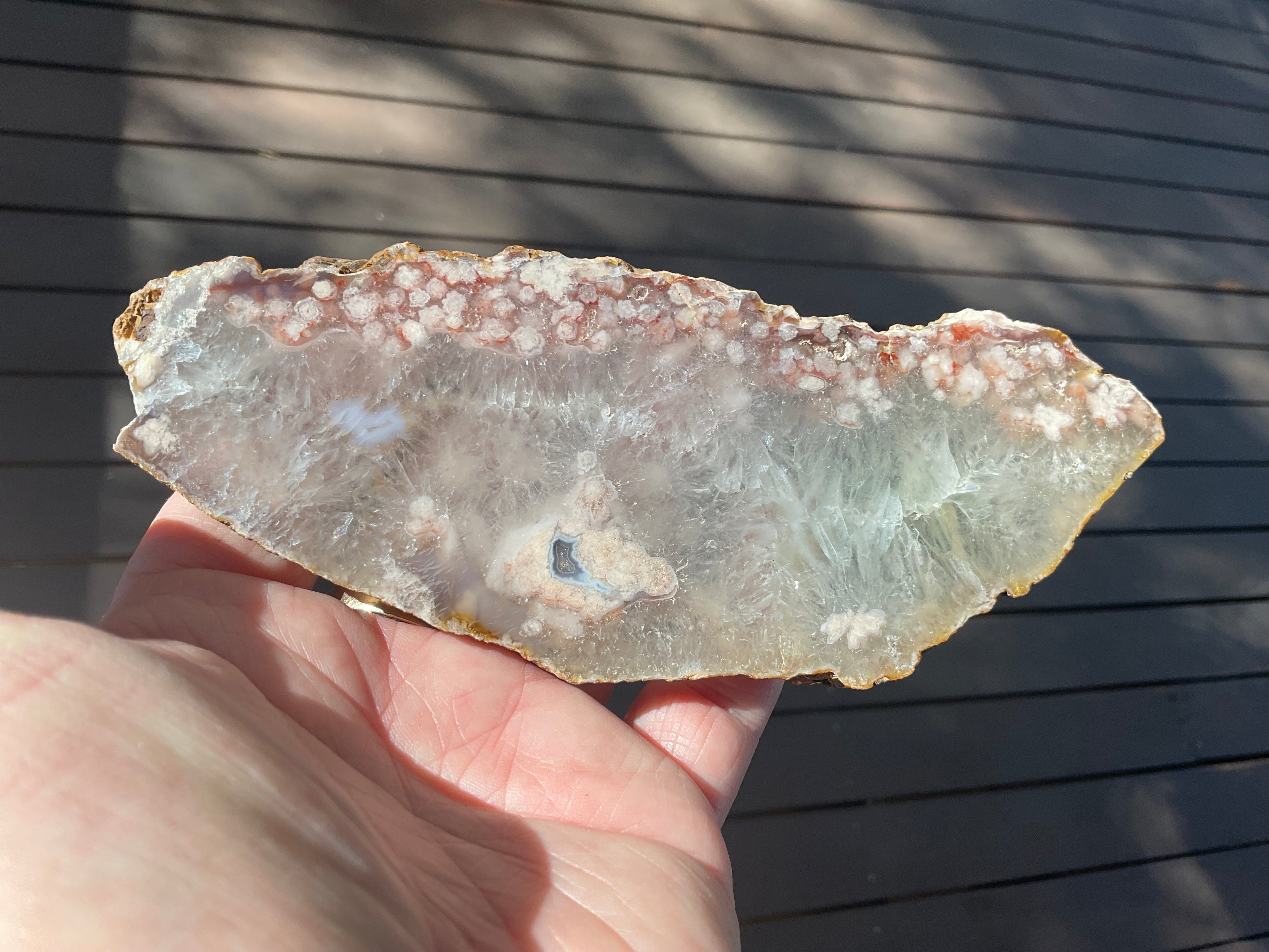 152g Flower Agate Polished Slab 3A