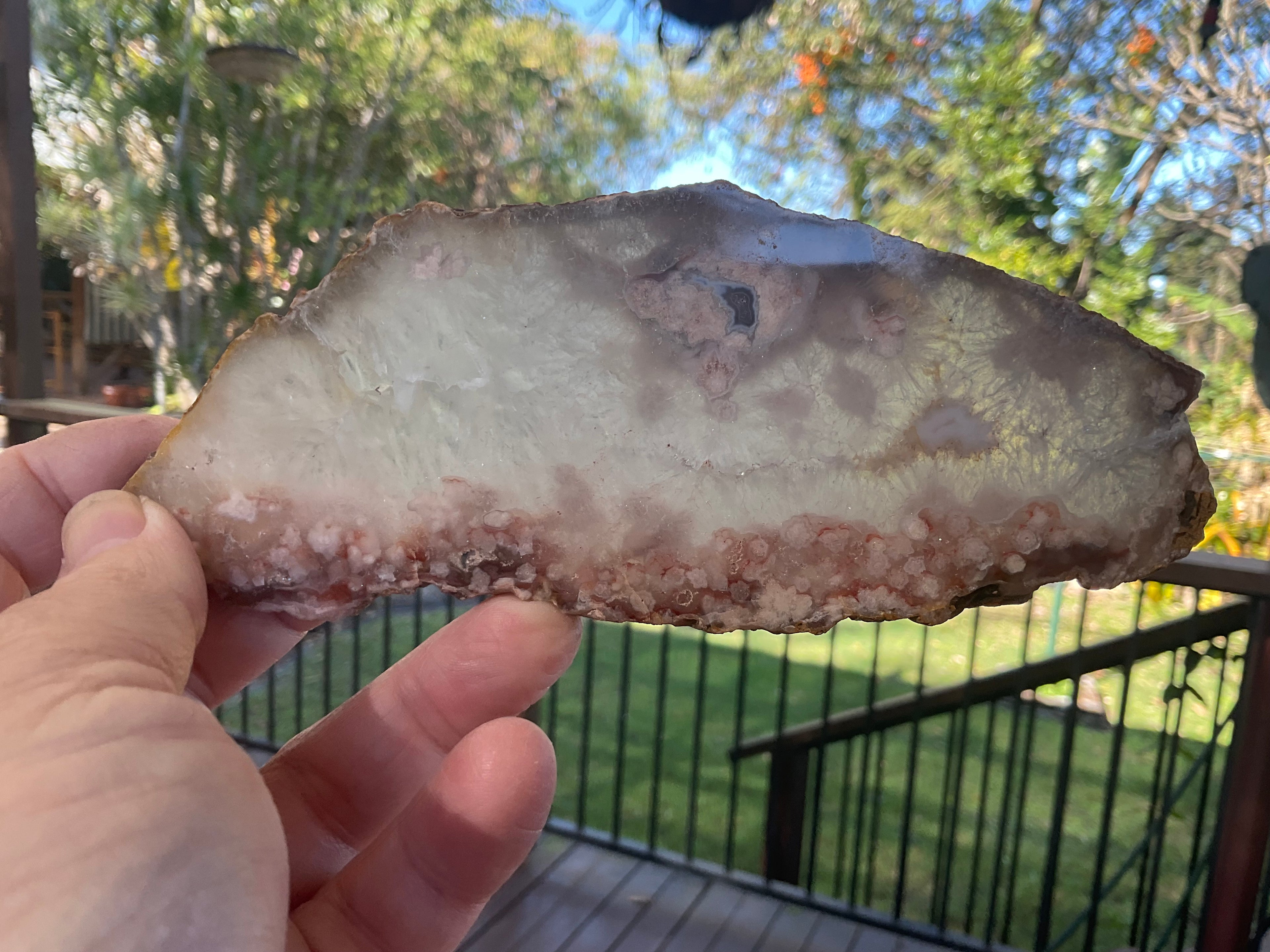 152g Flower Agate Polished Slab 3A