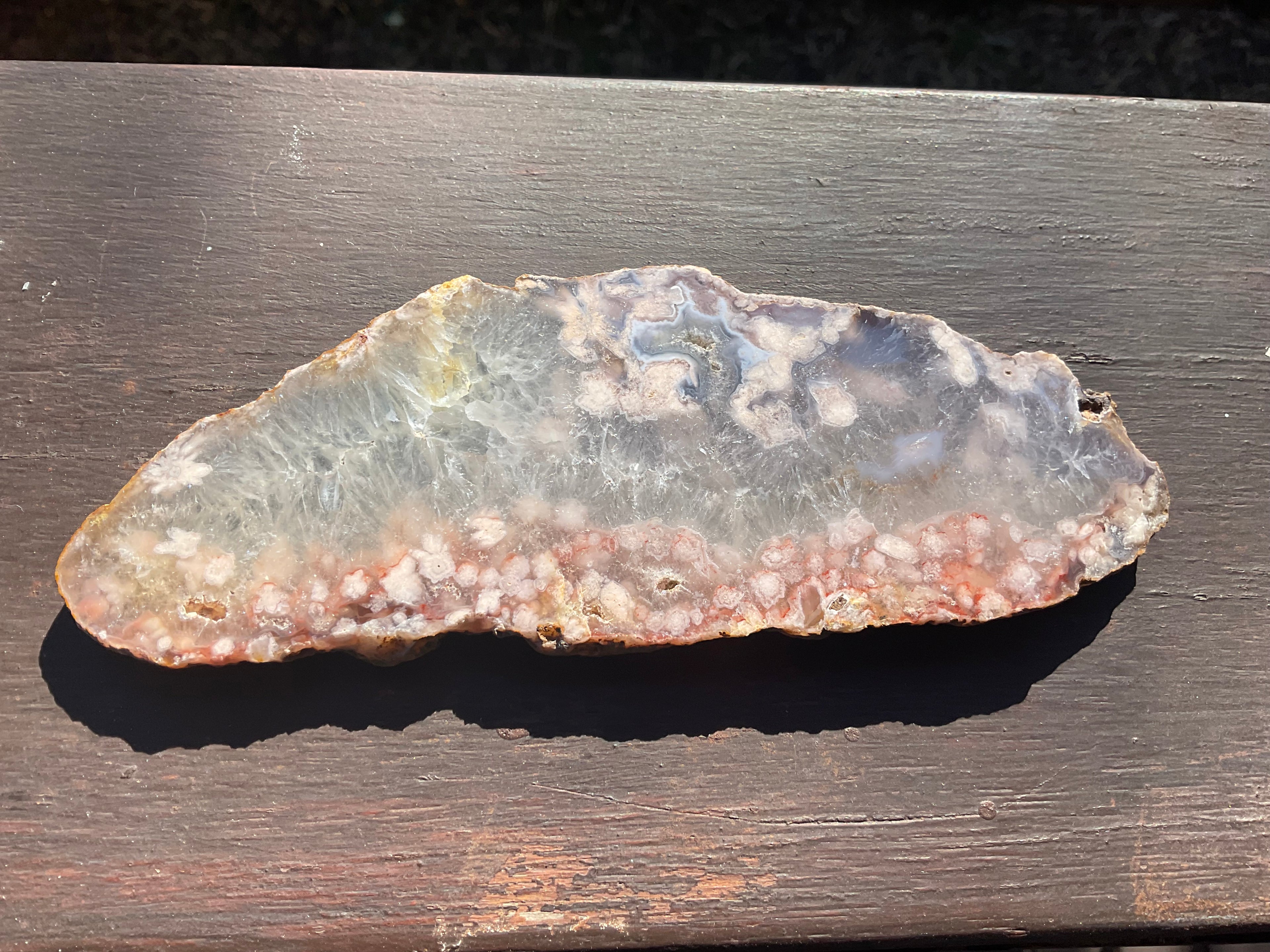 148g Flower Agate Polished Slab 3B