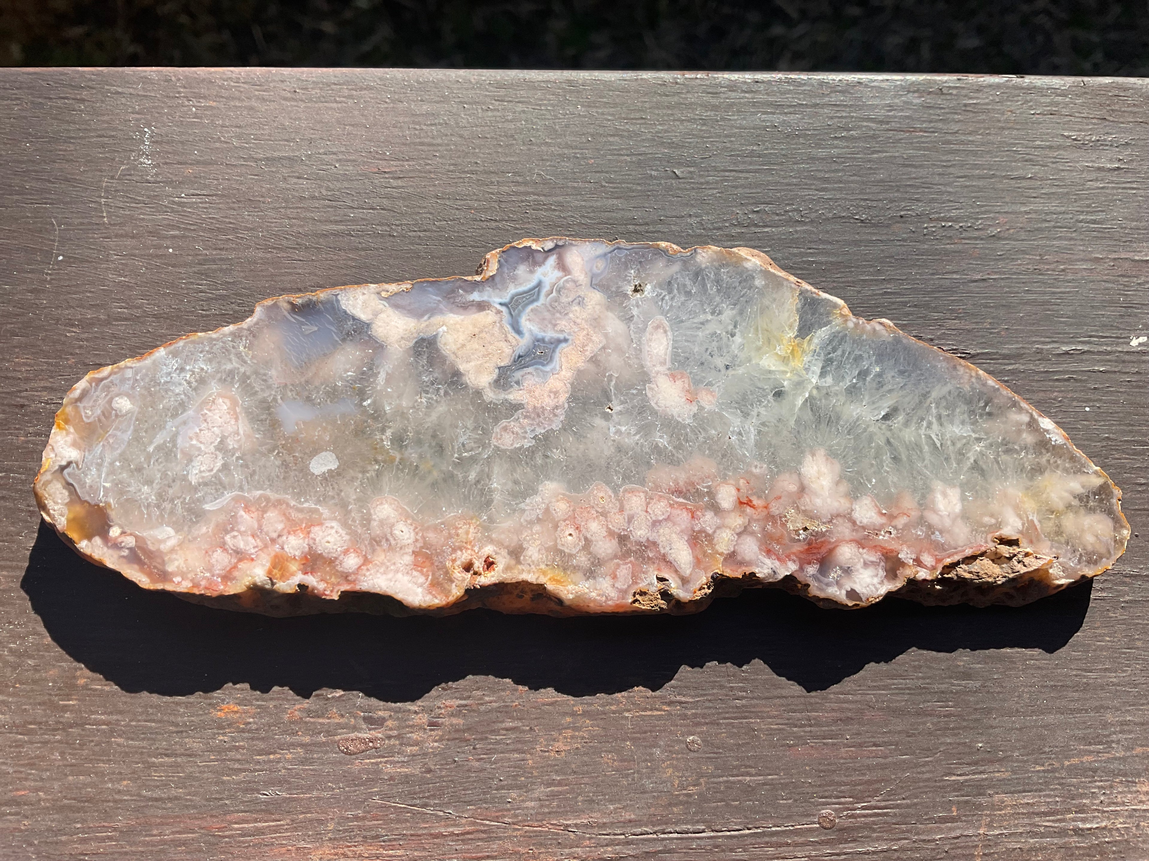 148g Flower Agate Polished Slab 3B