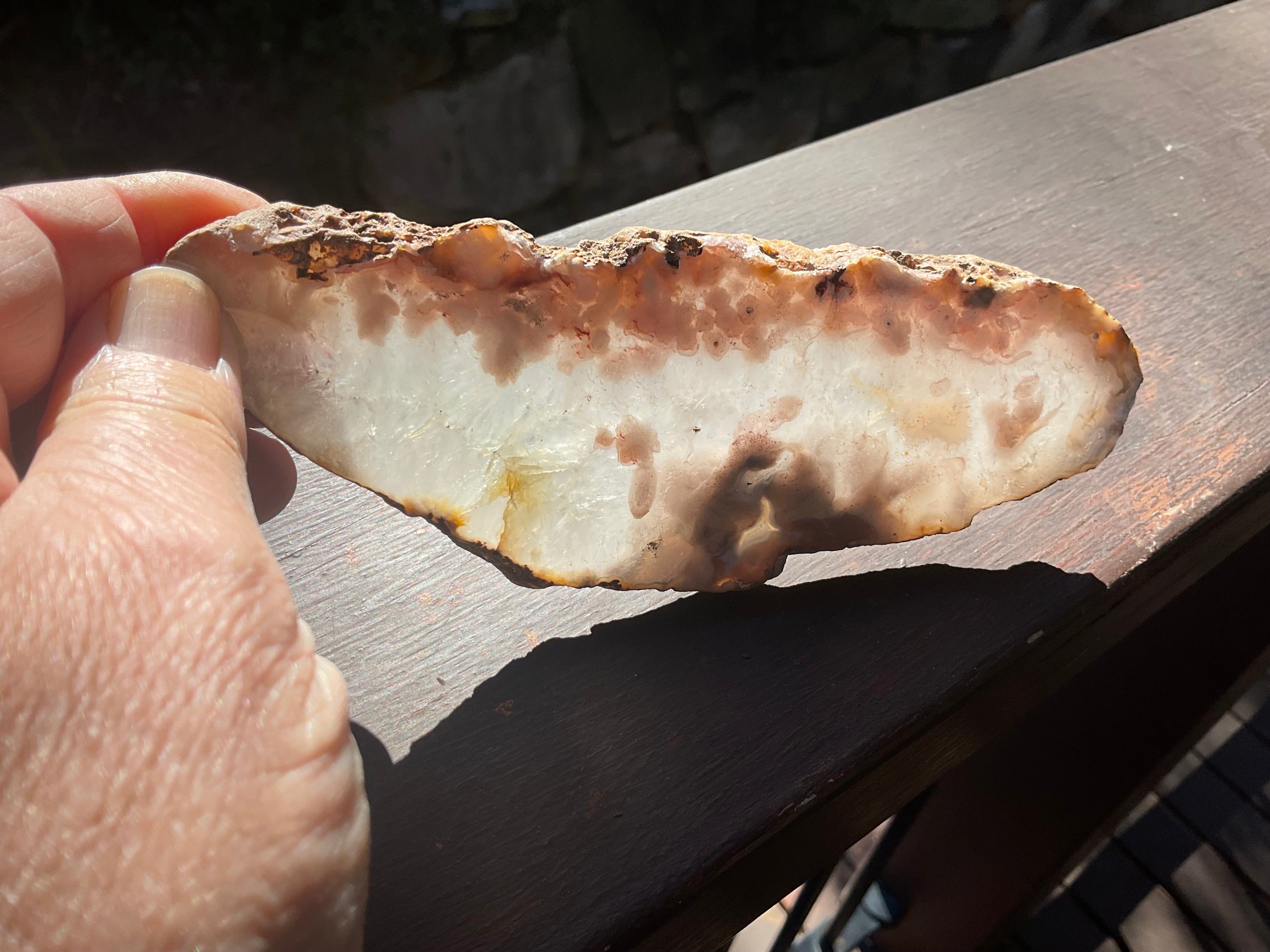 148g Flower Agate Polished Slab 3B