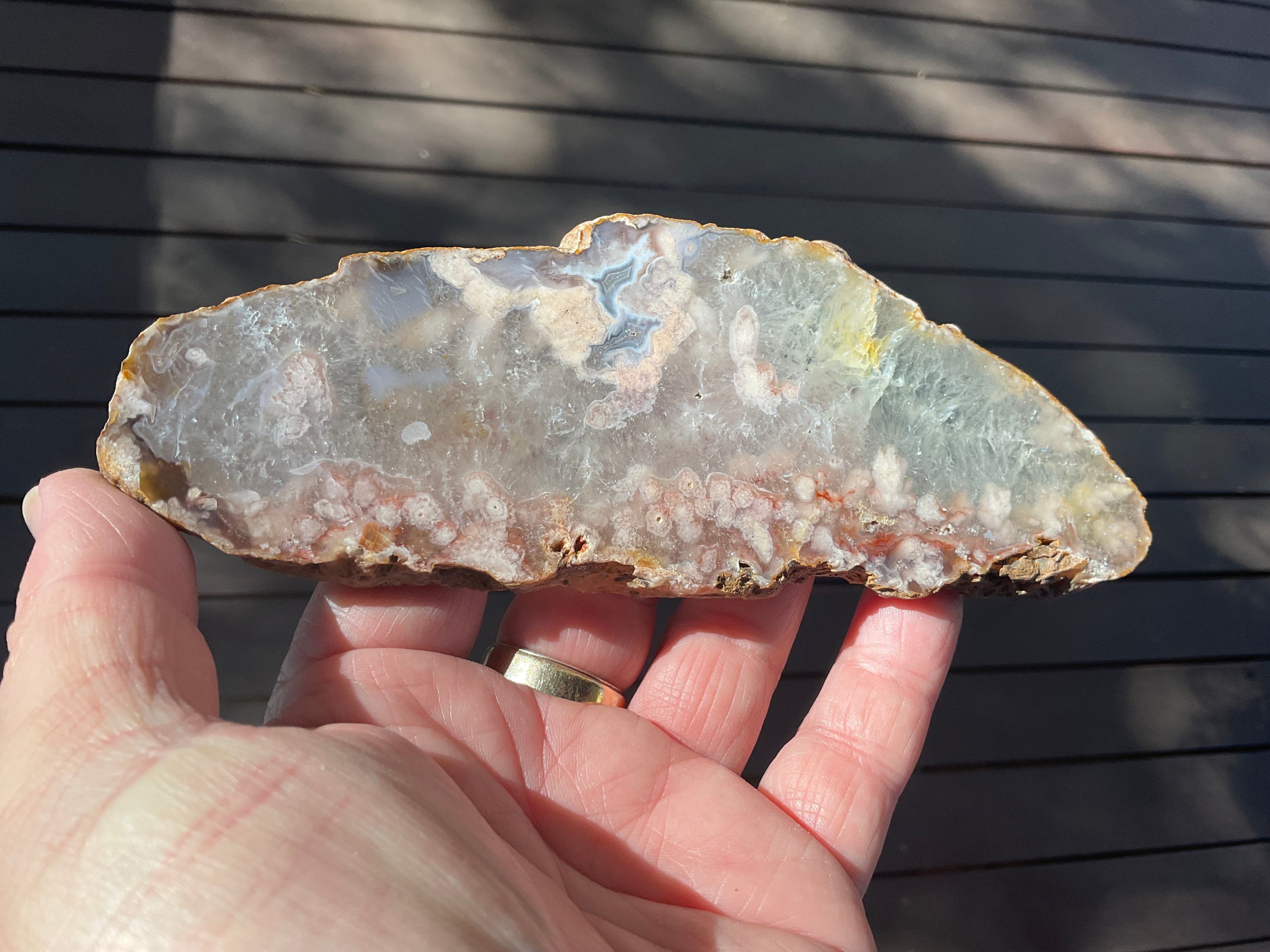 148g Flower Agate Polished Slab 3B