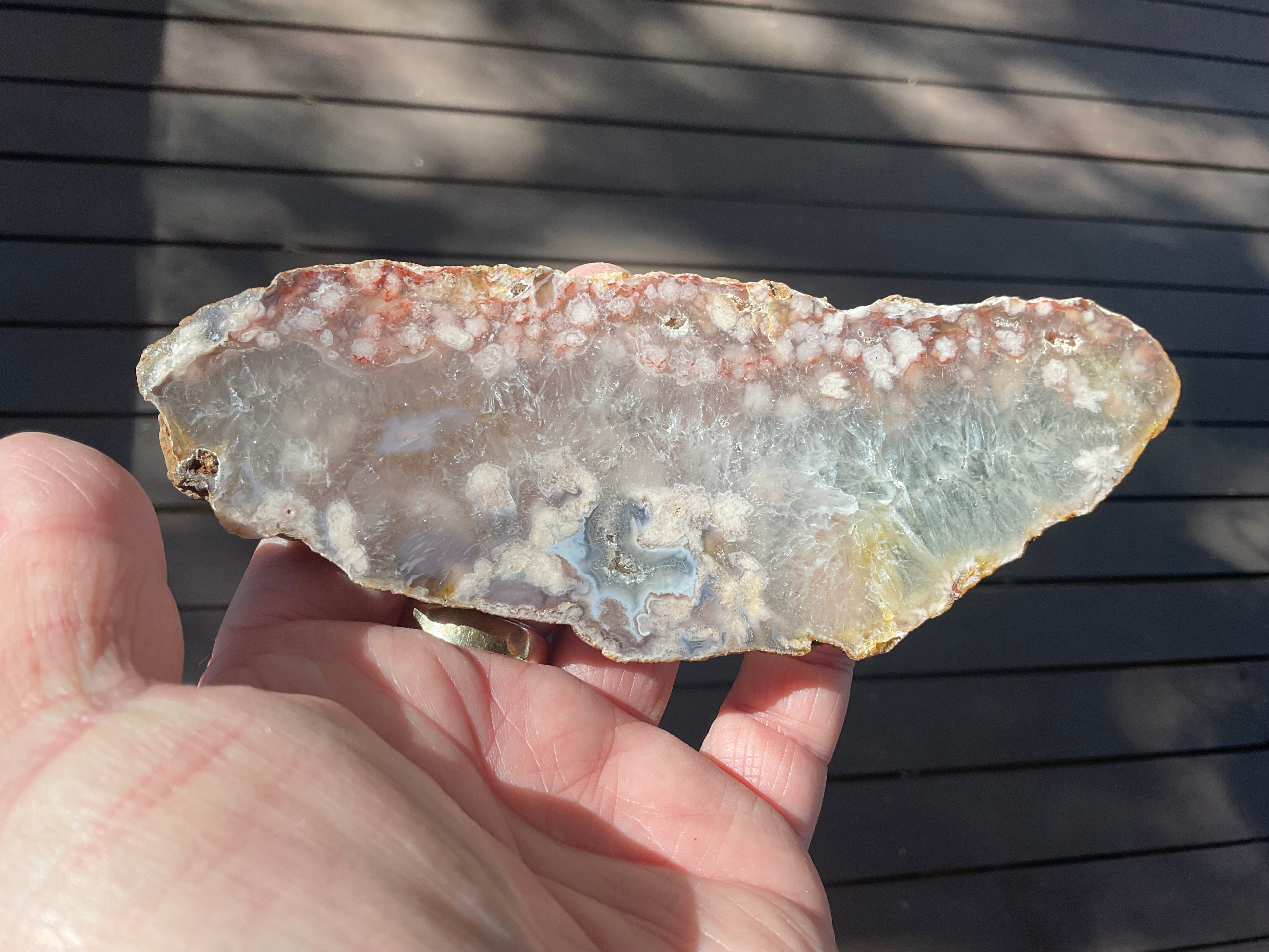 148g Flower Agate Polished Slab 3B