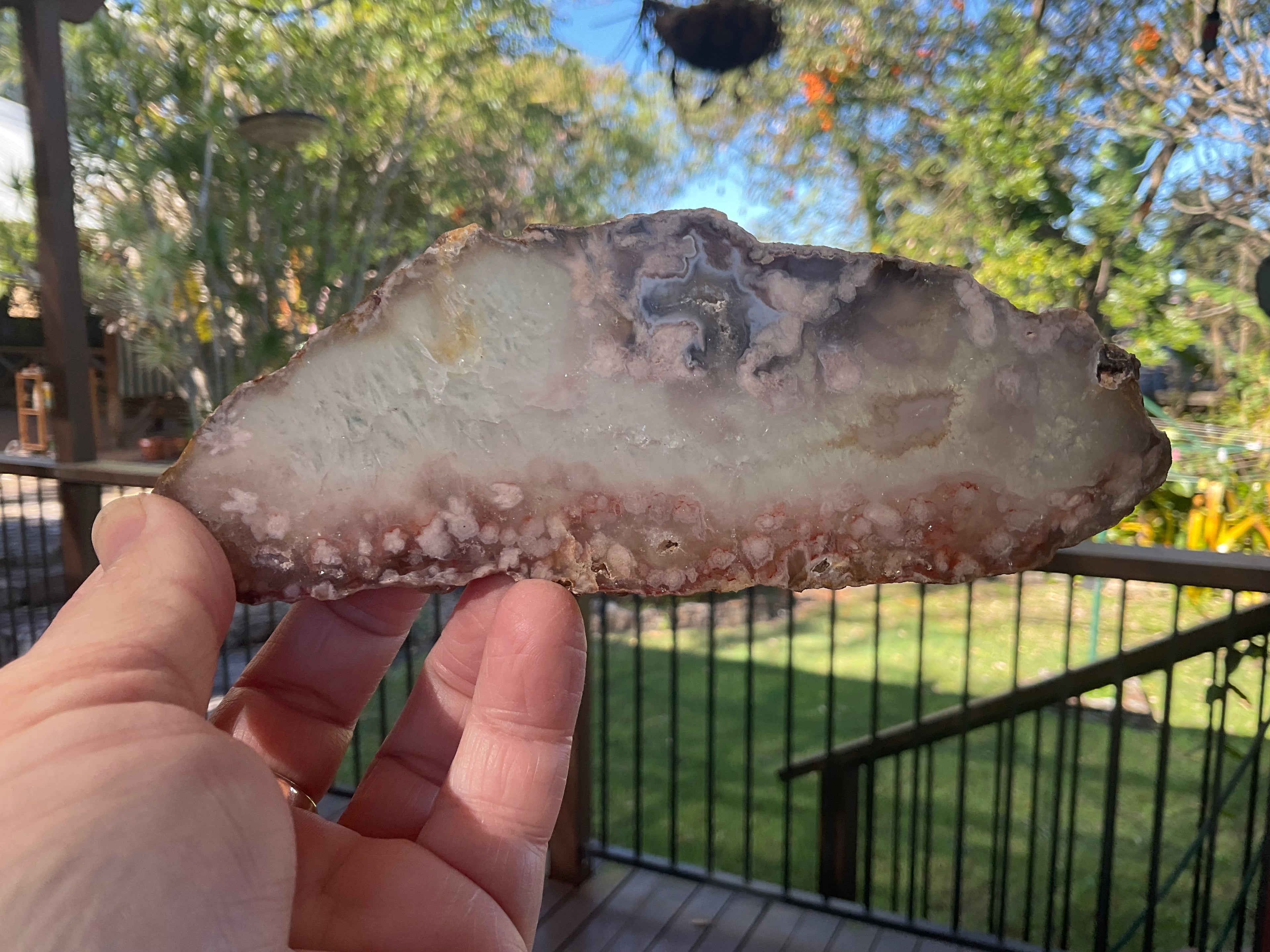 148g Flower Agate Polished Slab 3B
