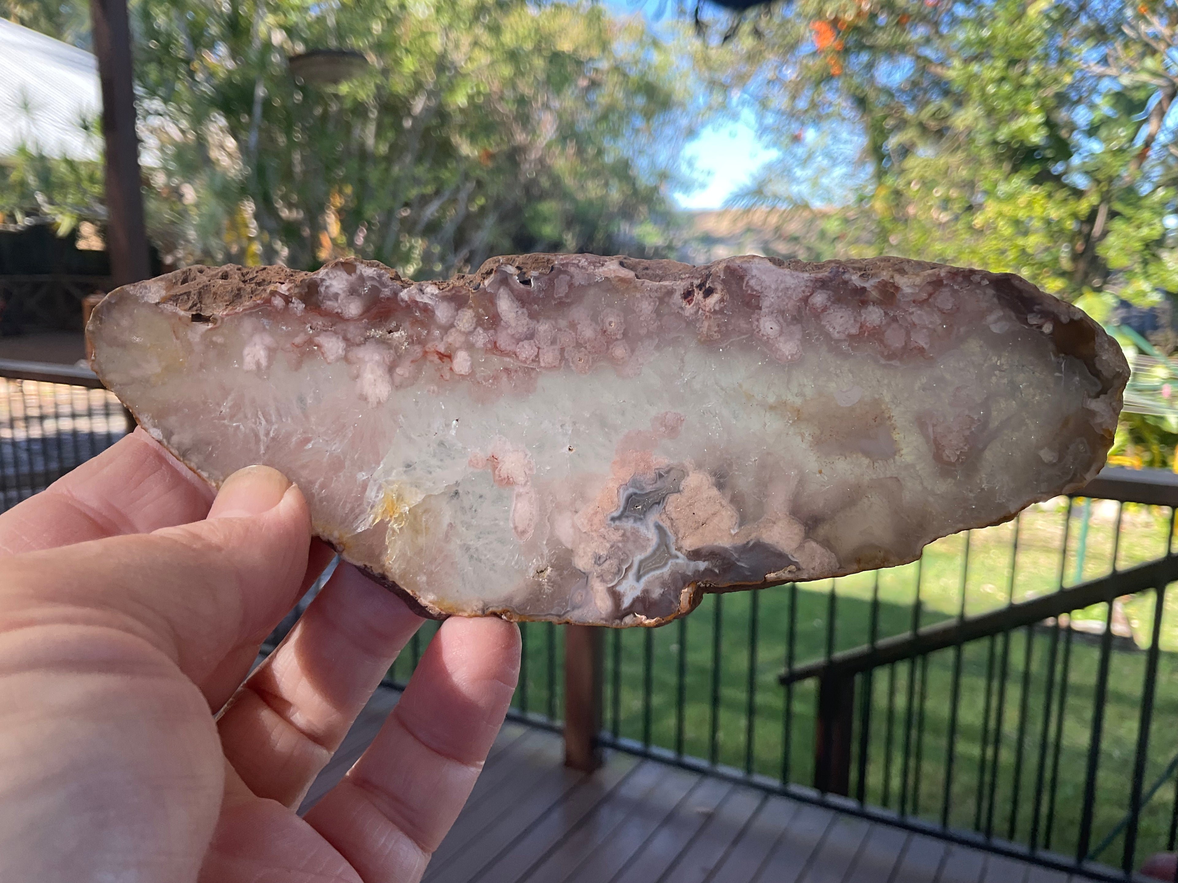 148g Flower Agate Polished Slab 3B