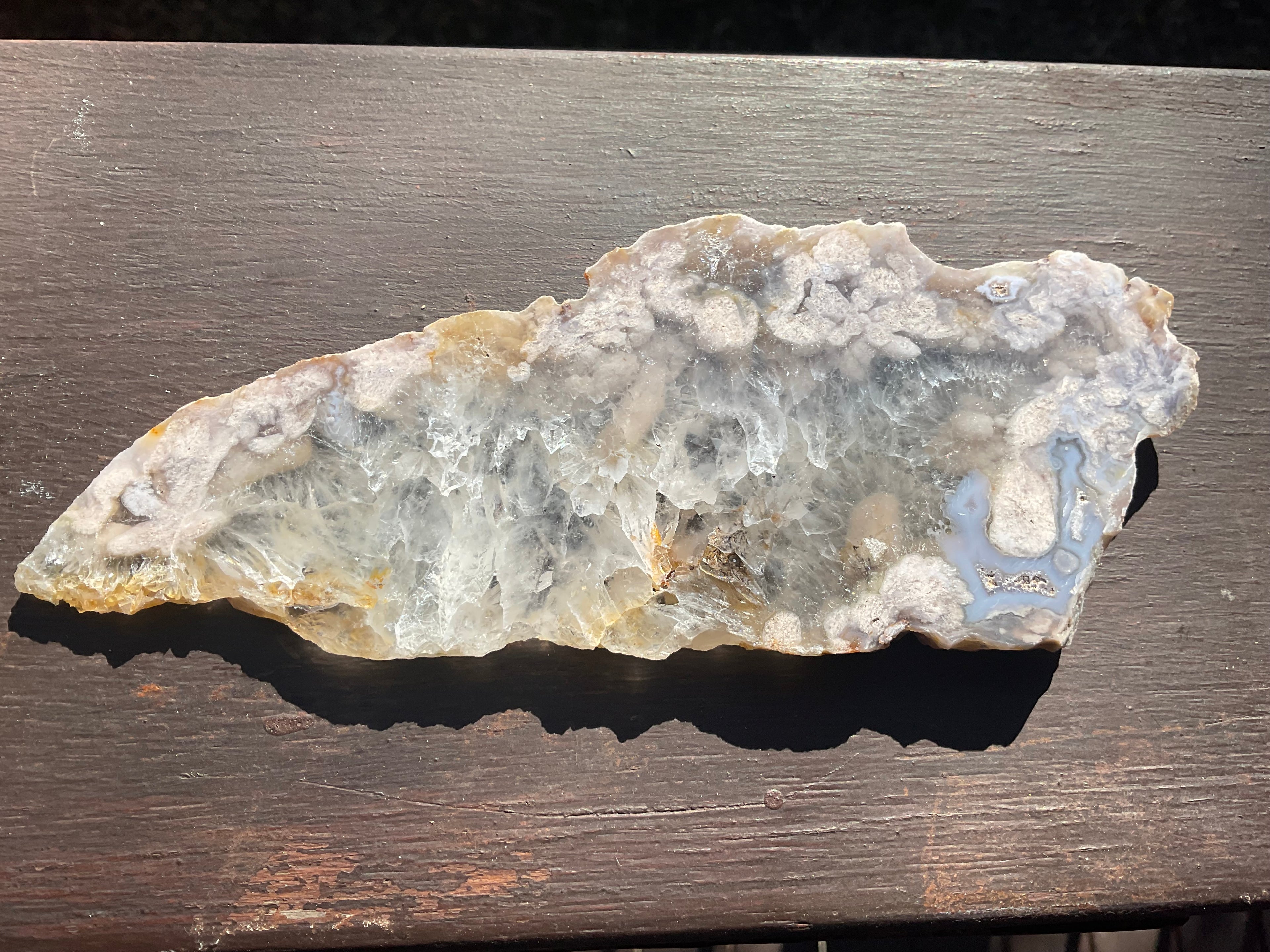 152g Flower Agate Polished Slab 4A