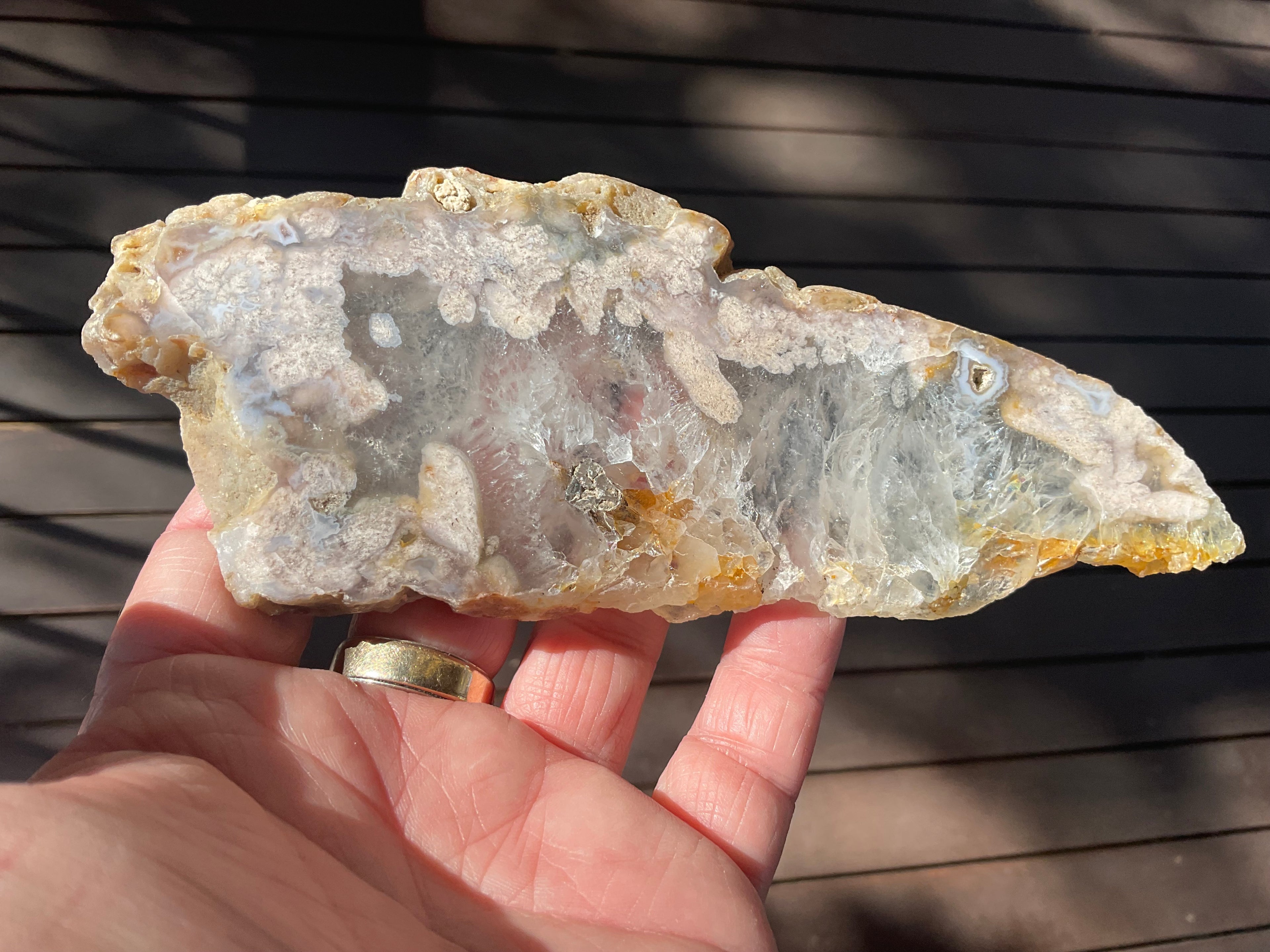 152g Flower Agate Polished Slab 4A