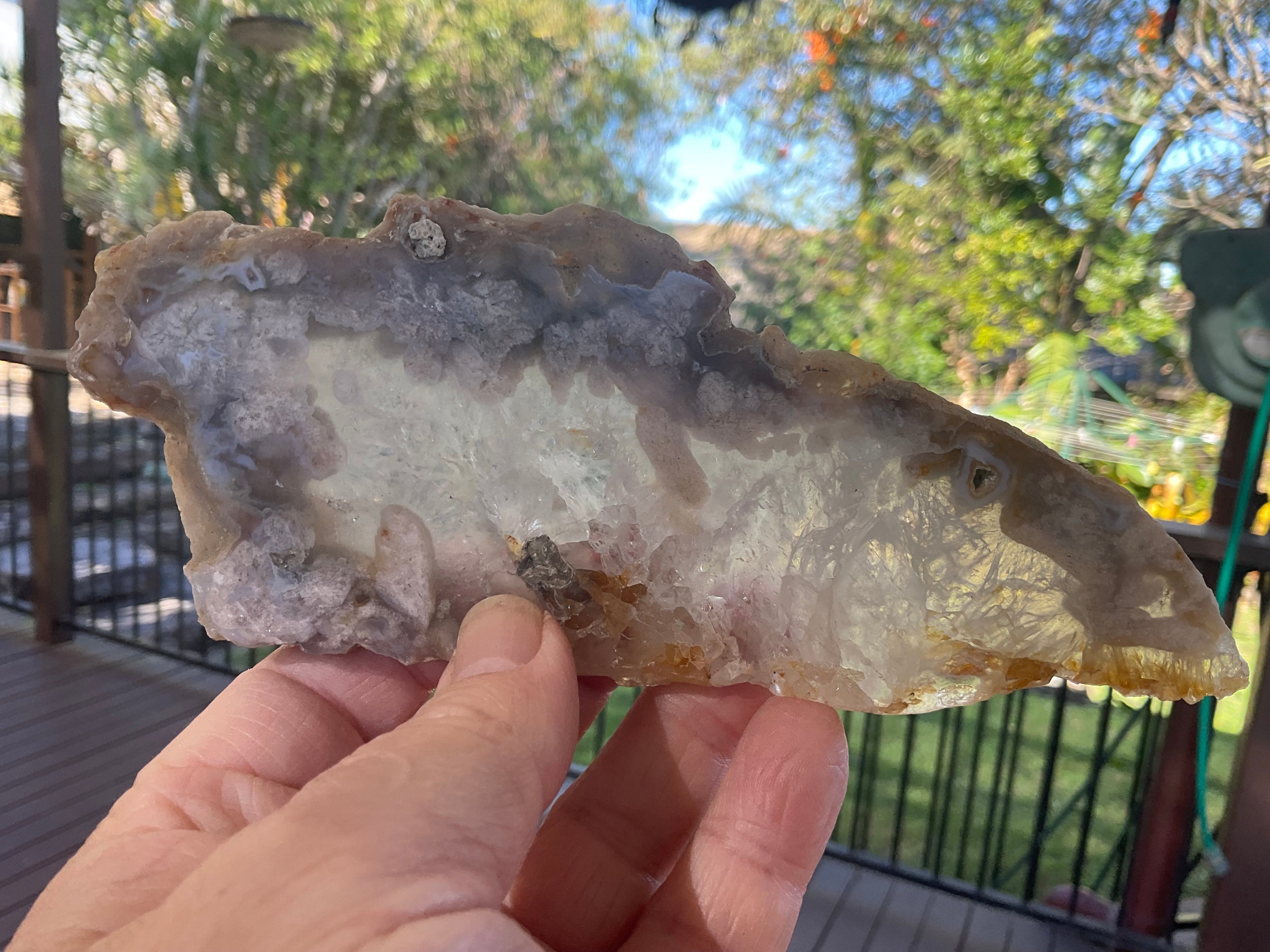 152g Flower Agate Polished Slab 4A