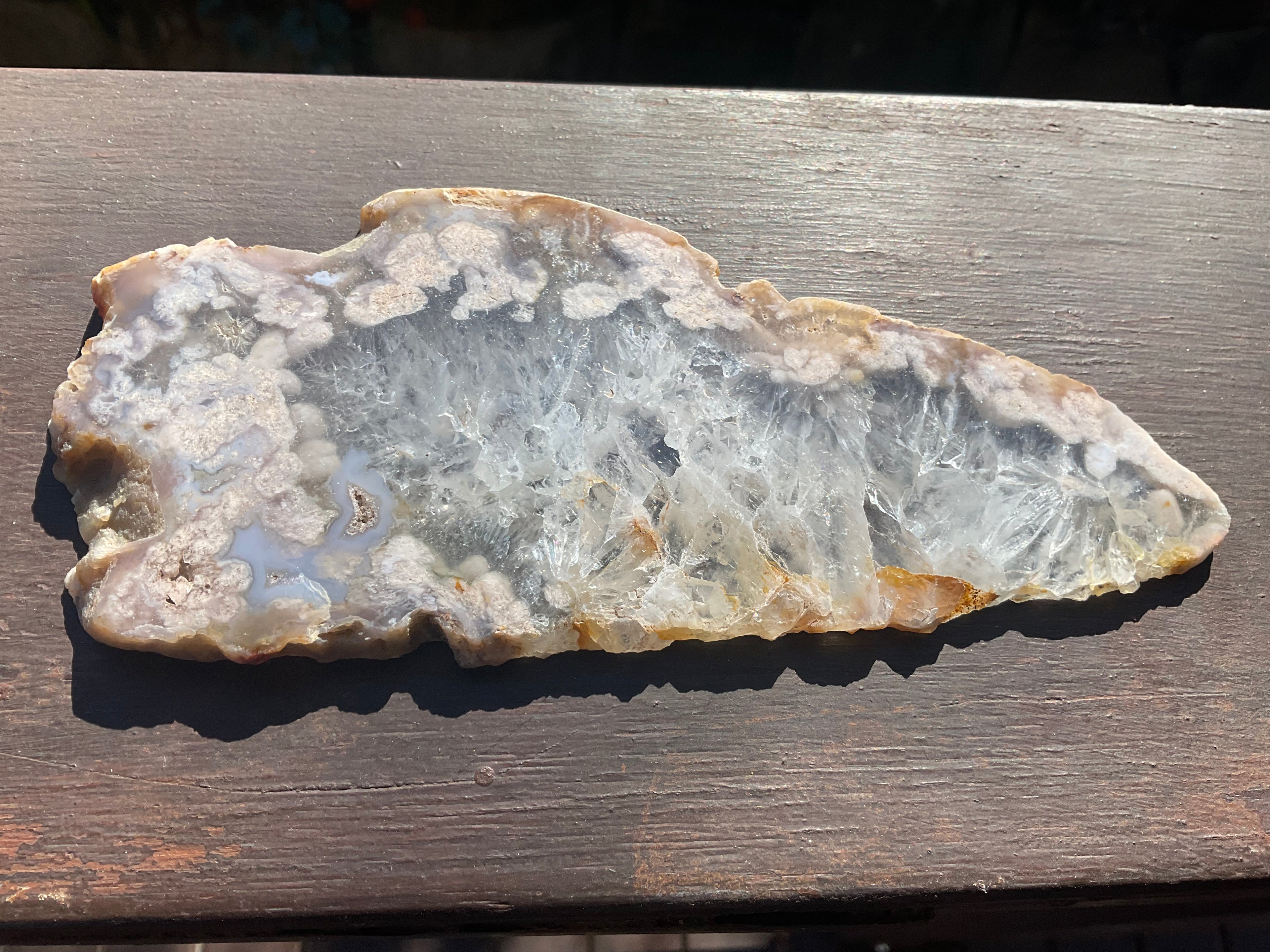 179g Flower Agate Polished Slab 4B