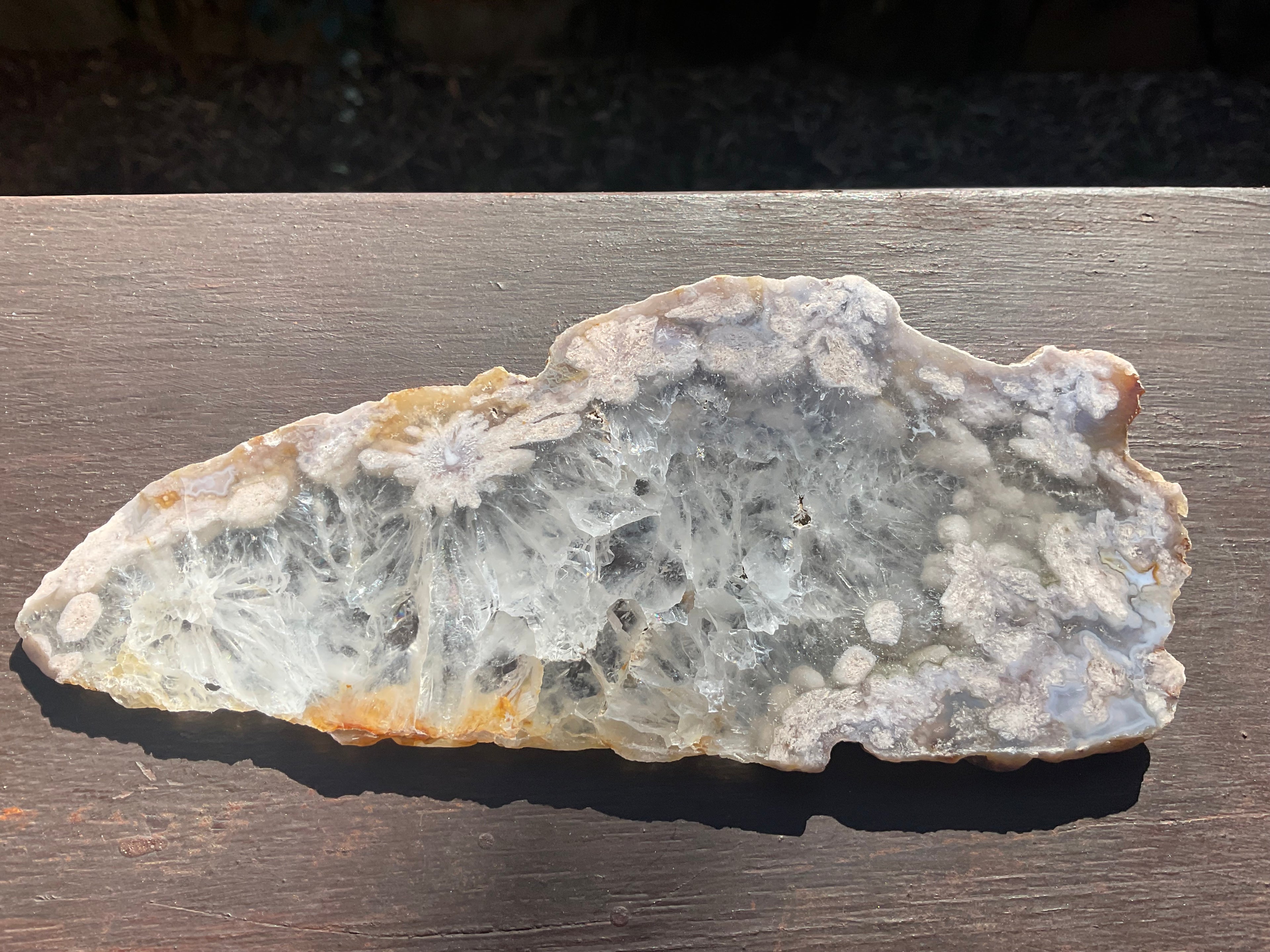 179g Flower Agate Polished Slab 4B