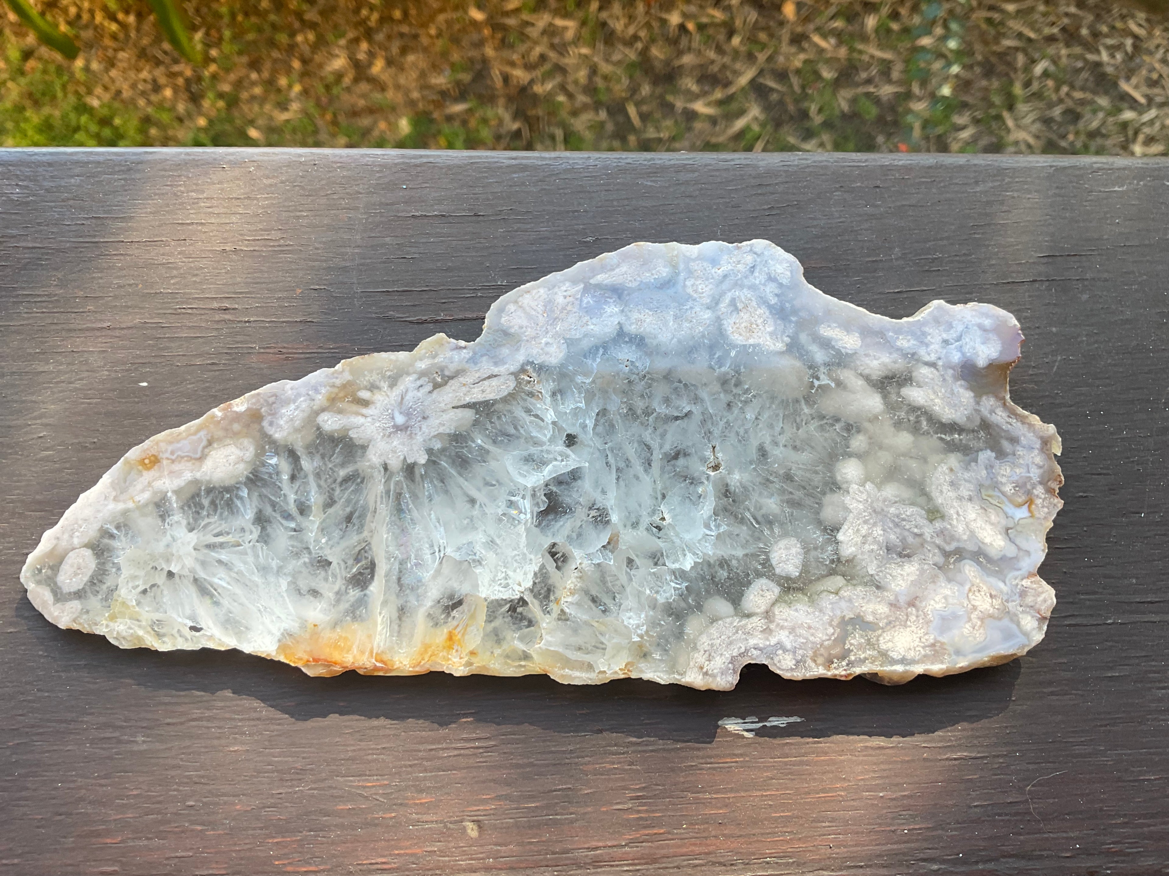 179g Flower Agate Polished Slab 4B