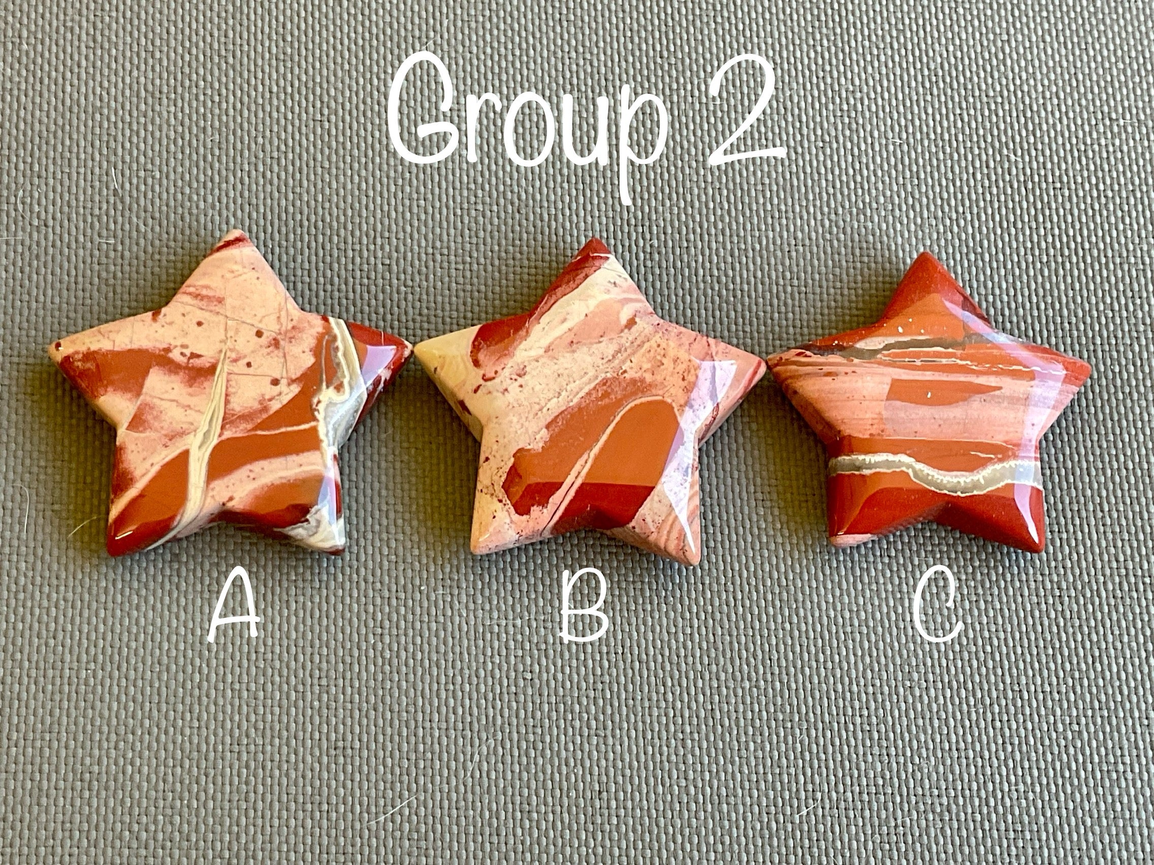 37g Brecciated Red Jasper with Chalcedony Star 2A