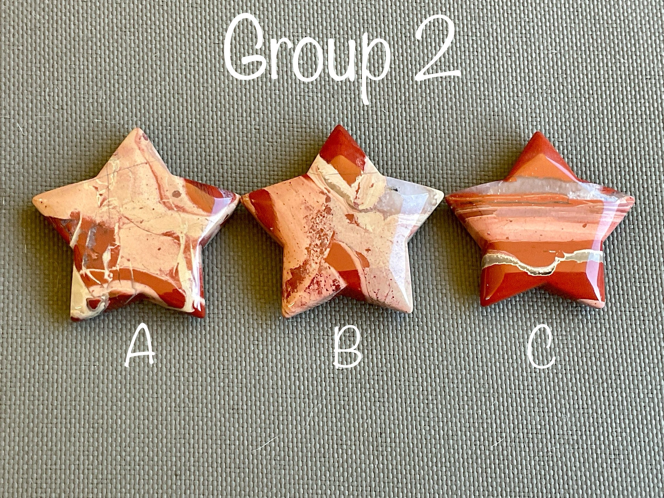 37g Brecciated Red Jasper with Chalcedony Star 2A