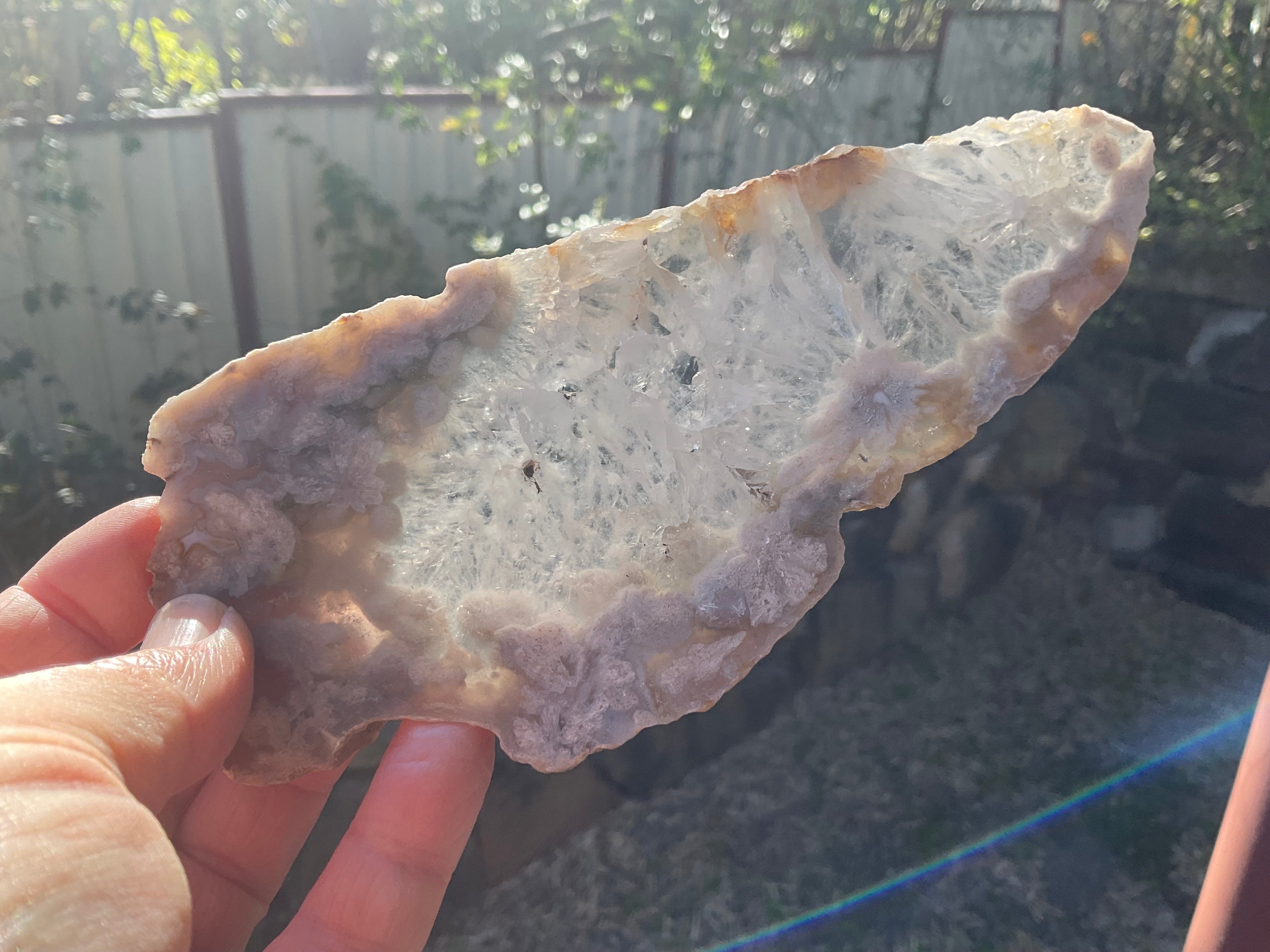 179g Flower Agate Polished Slab 4B