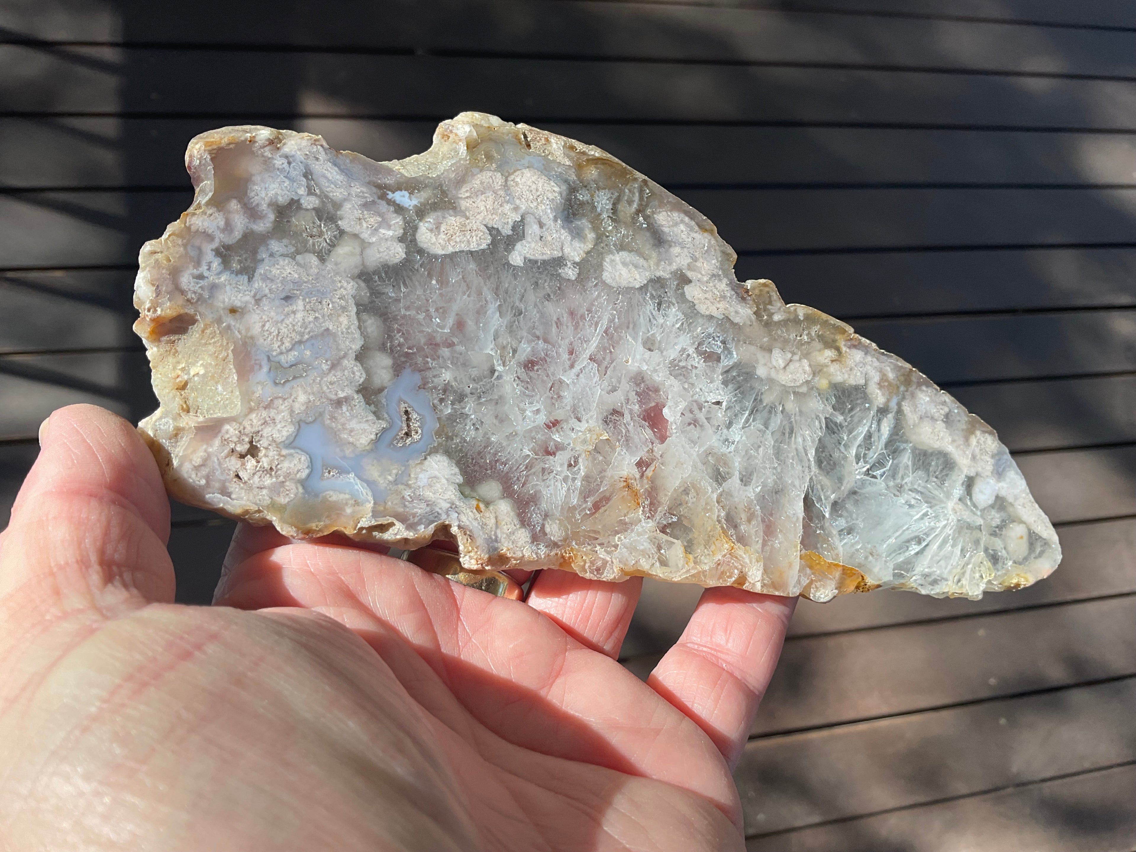 179g Flower Agate Polished Slab 4B