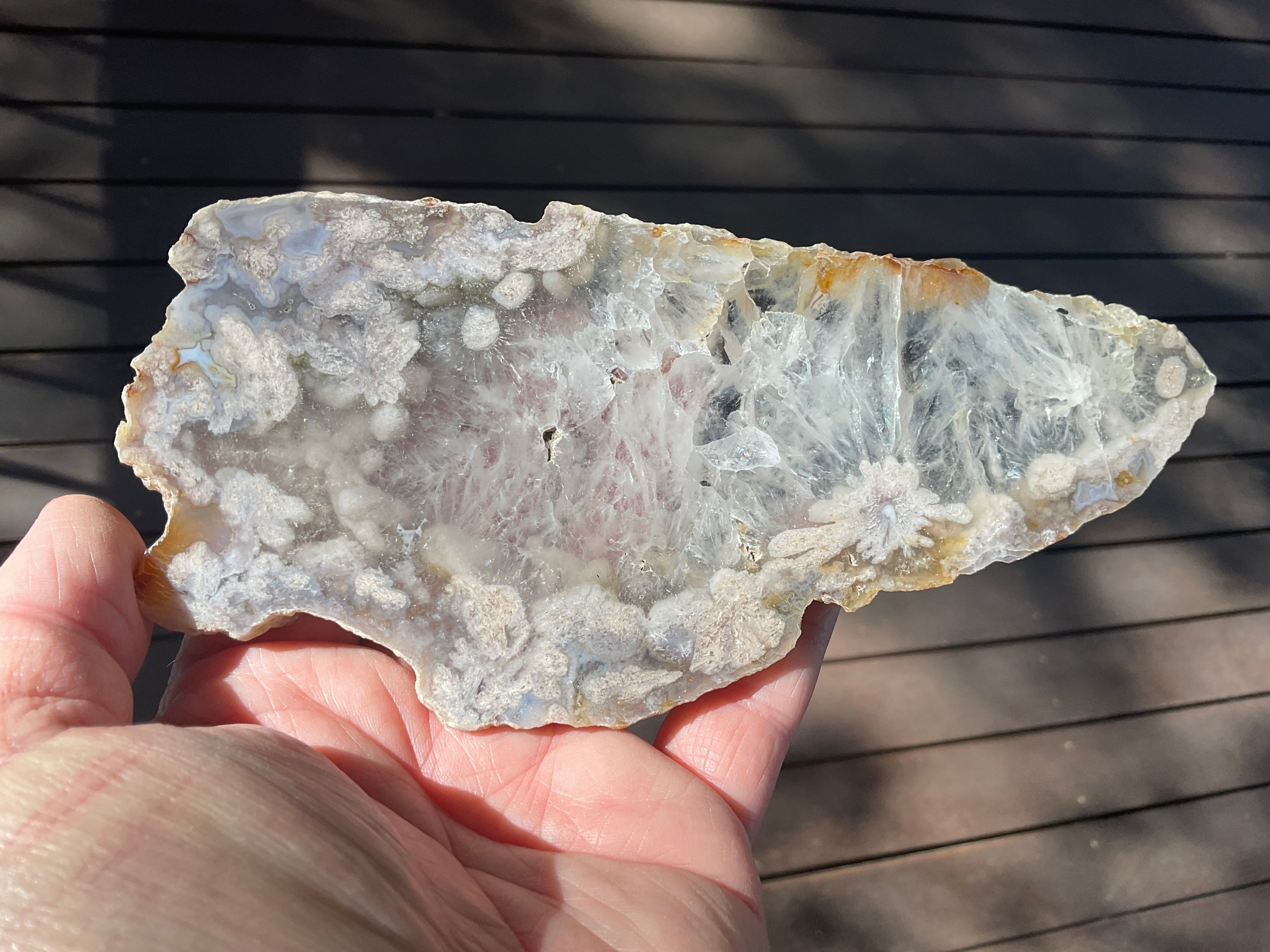 179g Flower Agate Polished Slab 4B