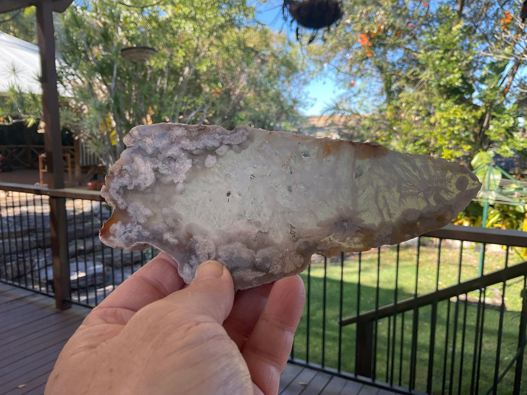 179g Flower Agate Polished Slab 4B