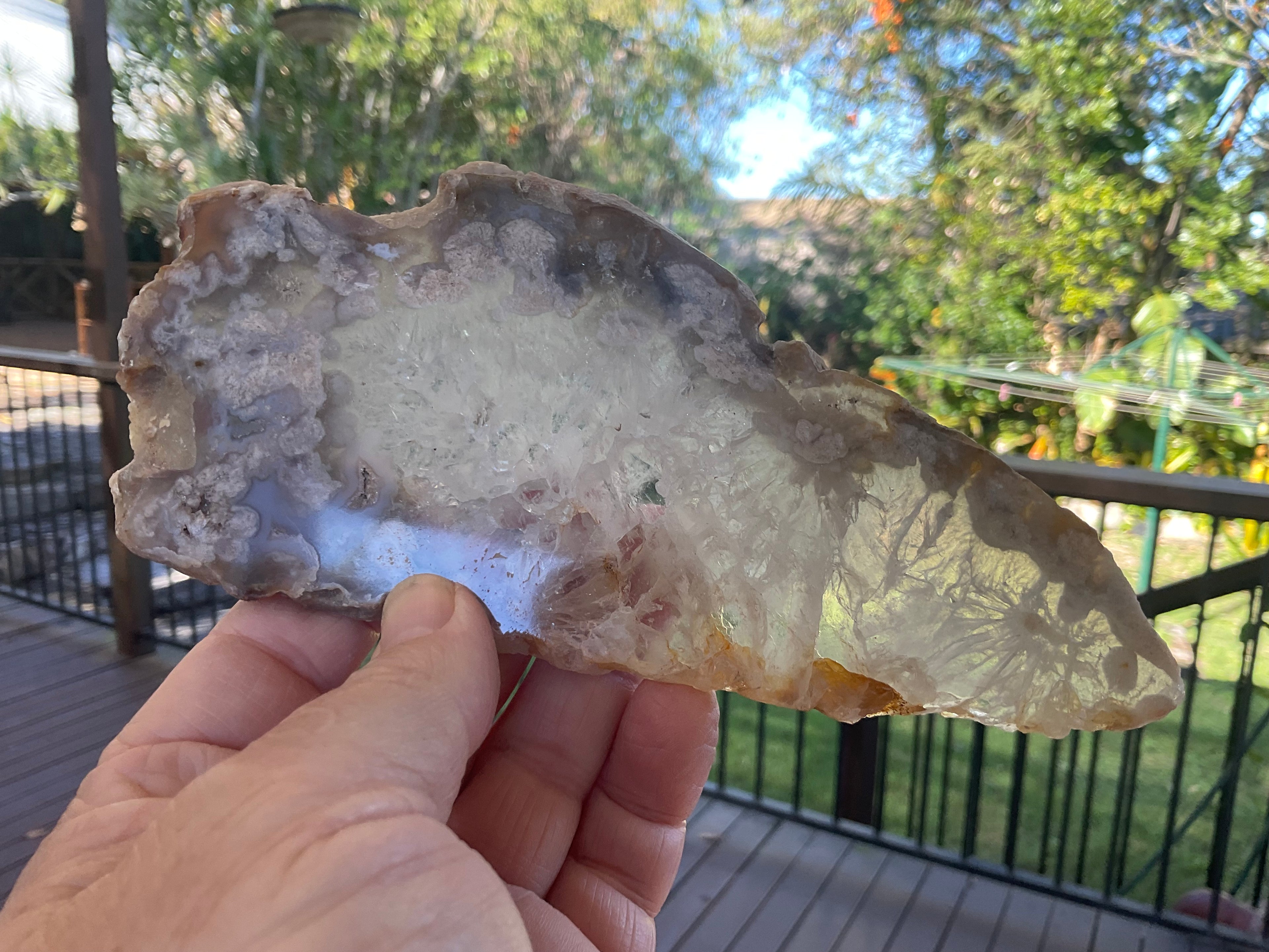 179g Flower Agate Polished Slab 4B