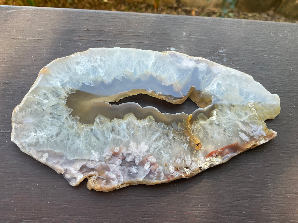 157g Flower Agate Polished Slab 5A